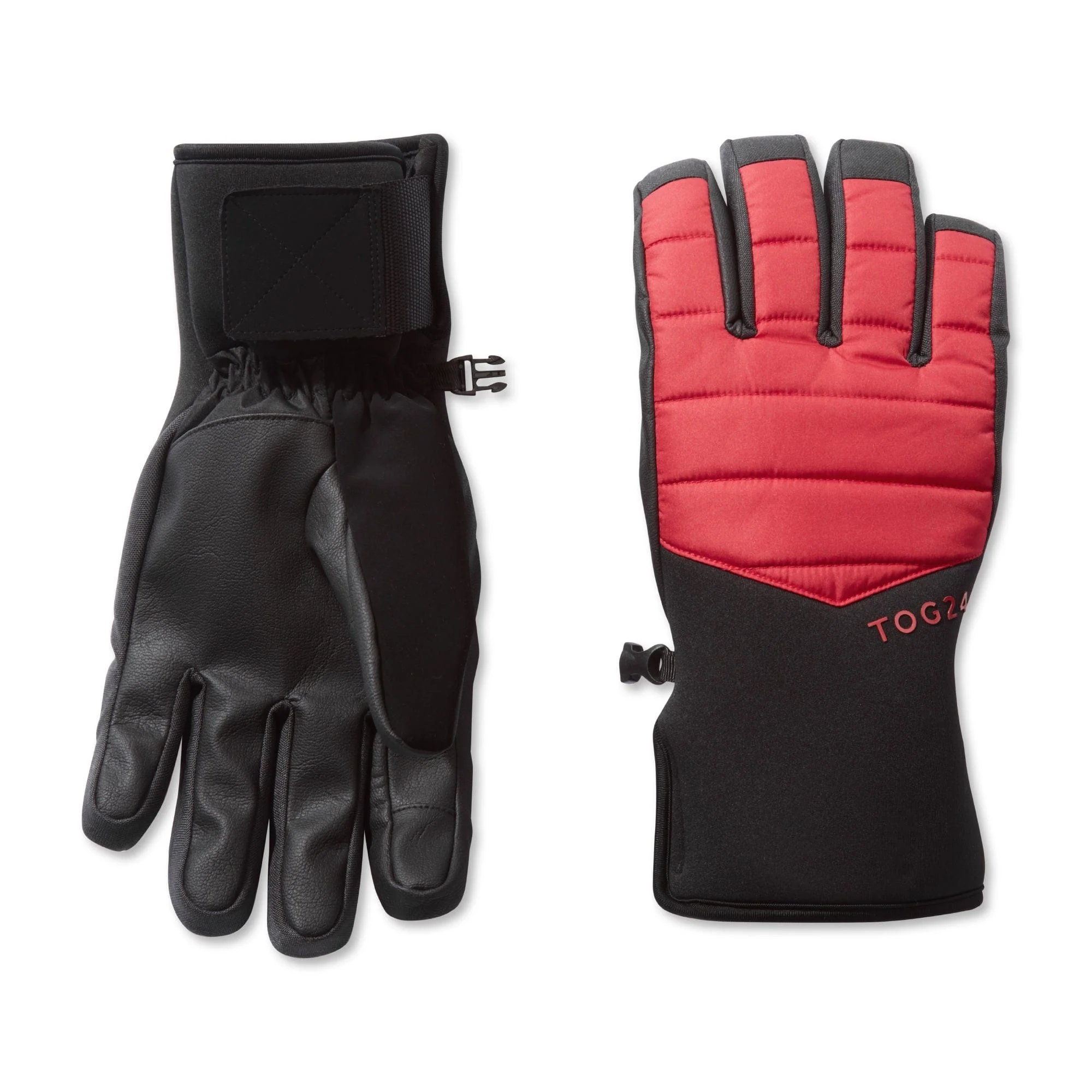 Adventure Waterproof Insulated Ski Gloves - Chilli Red - Image 3