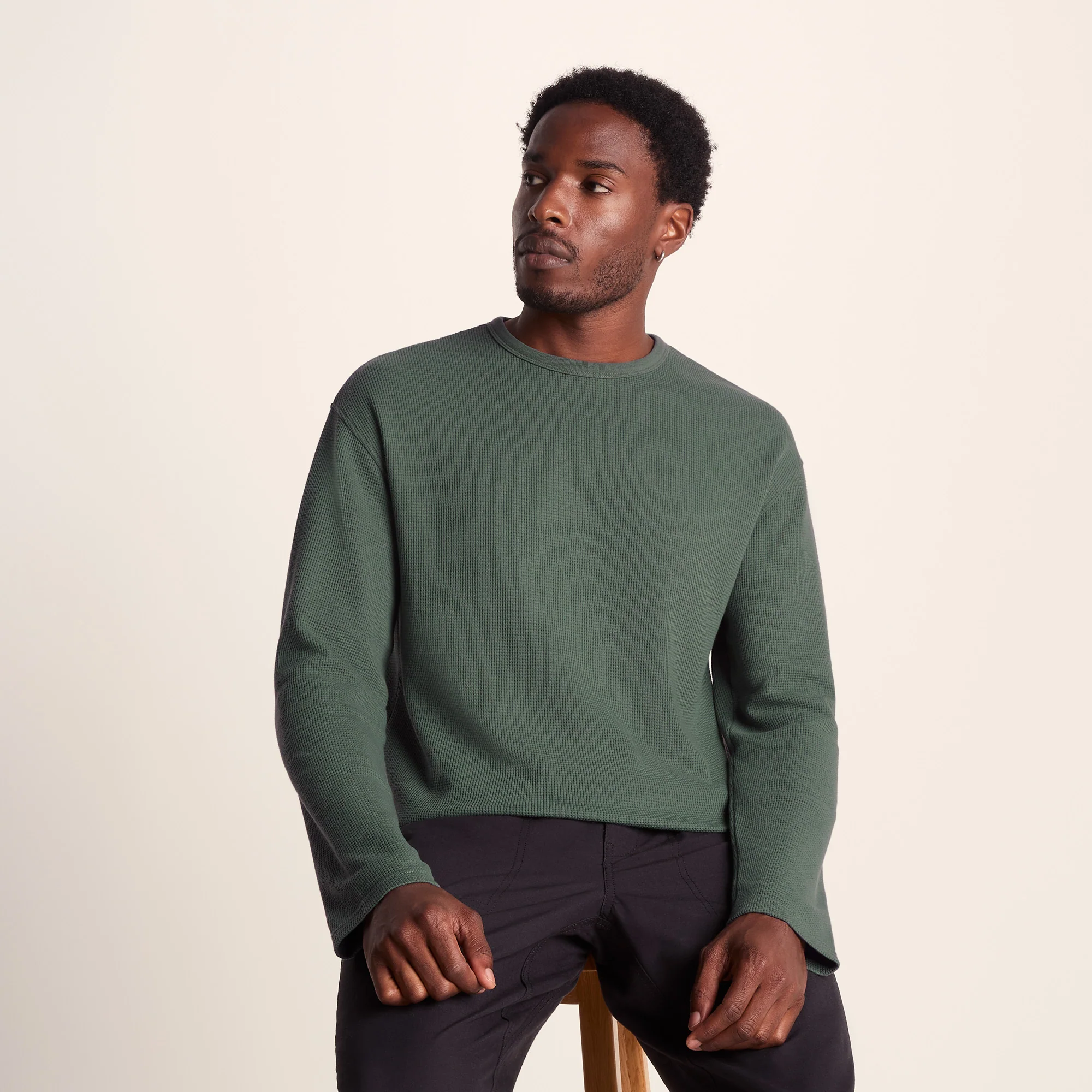 Ainsdale Mens Long Sleeve T-Shirt - Light Forest - Image 5