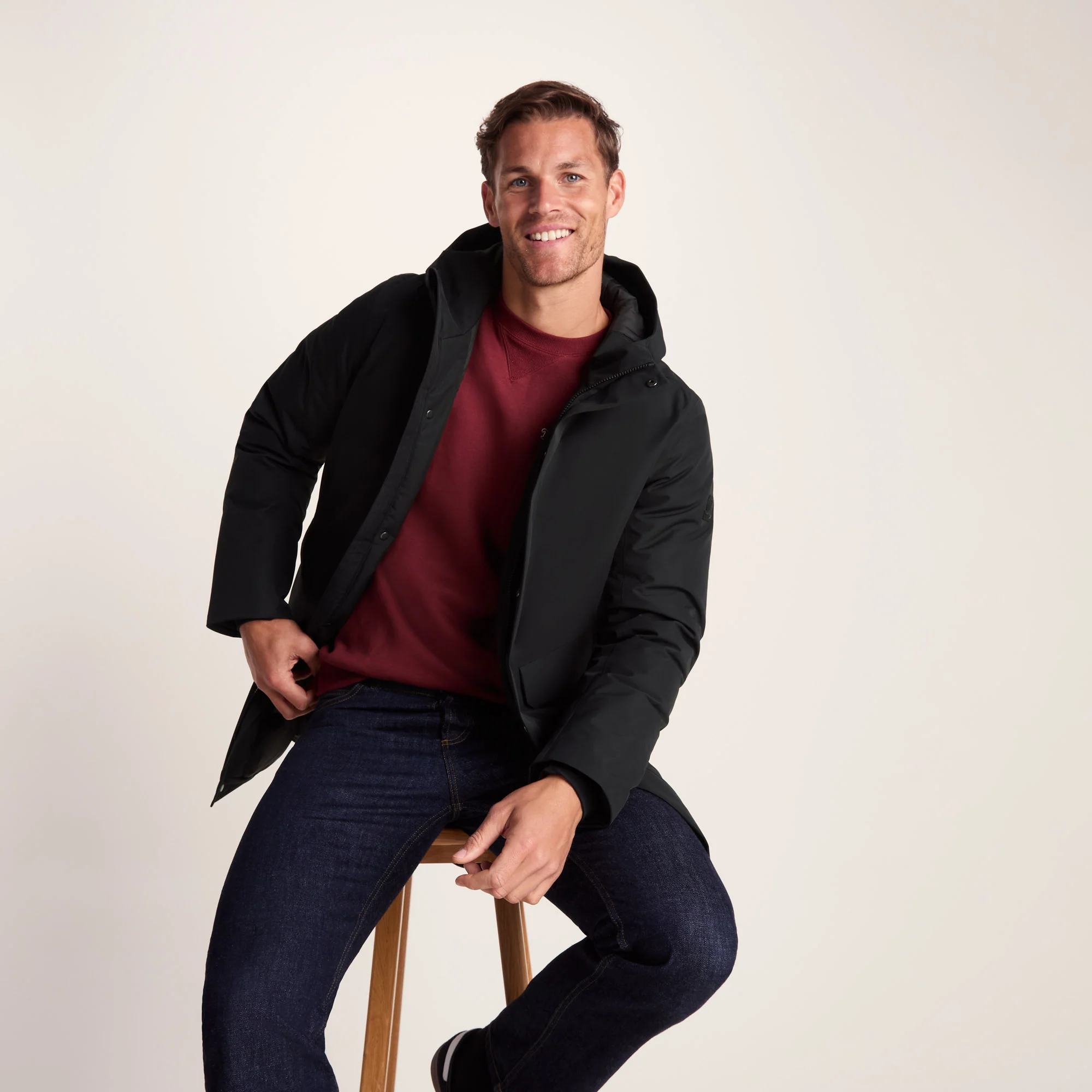 Aksel Mens Waterproof Insulated Parka - Black - Image 9