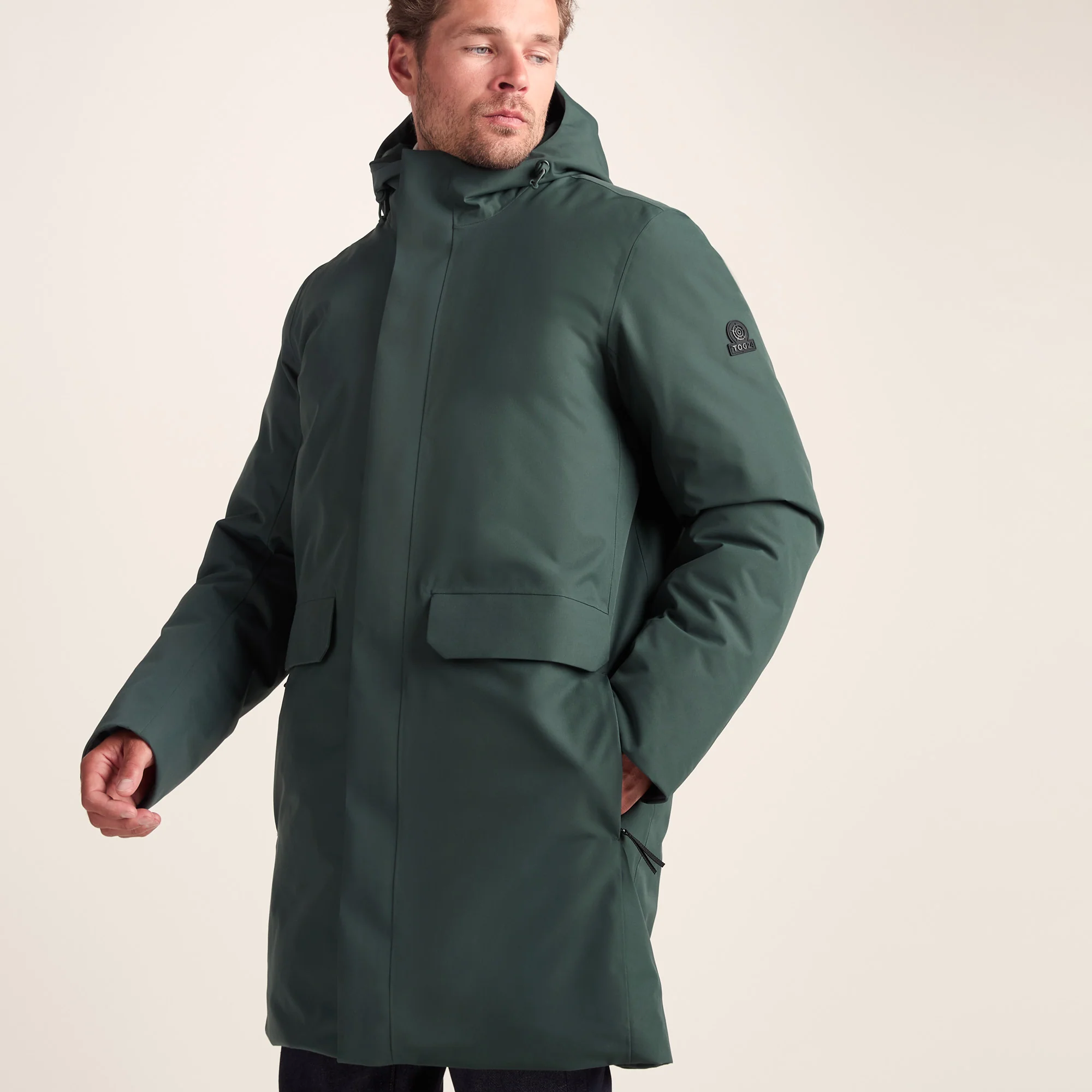 Aksel Mens Waterproof Insulated Parka - Racing Green - Image 5