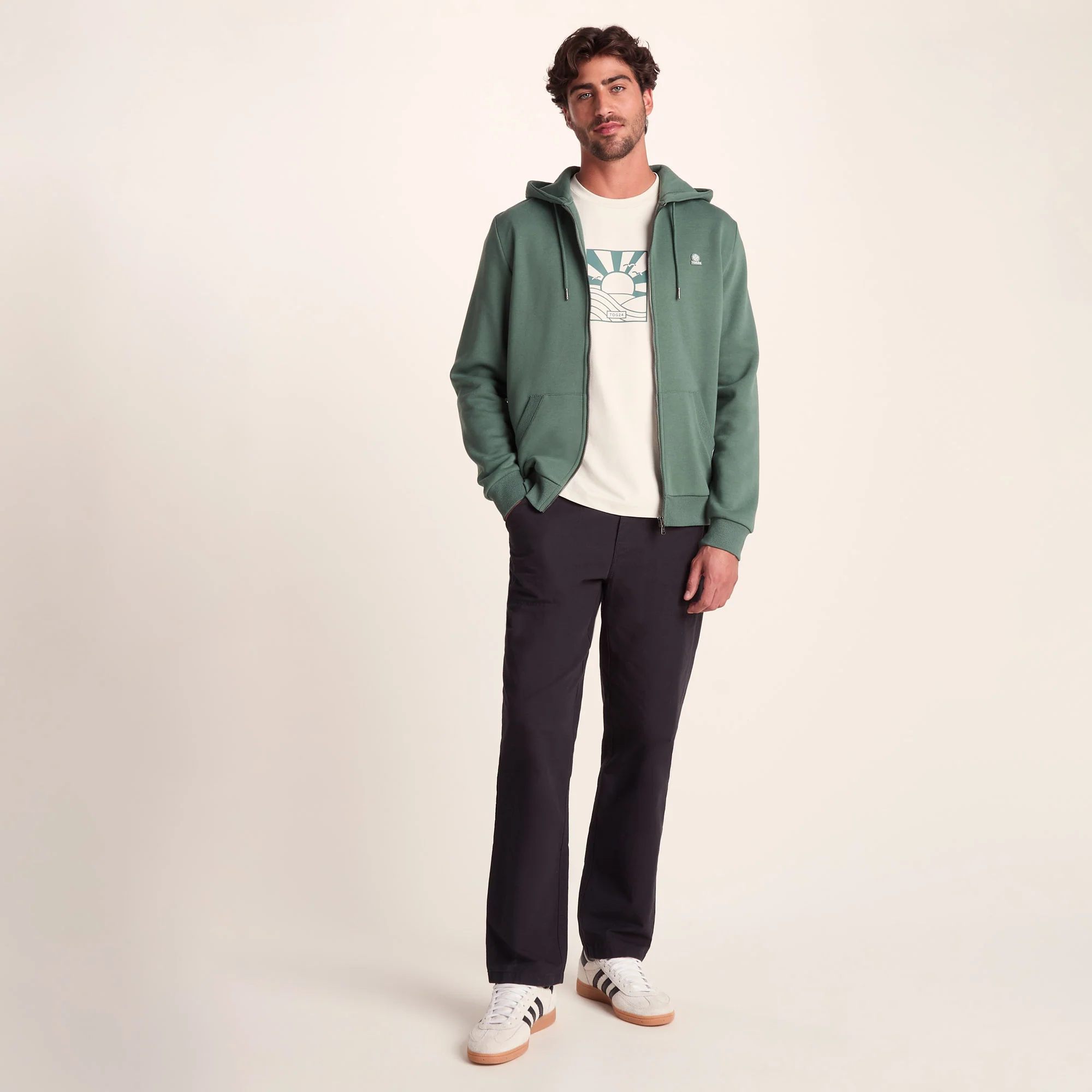 Alden Mens Supersoft Hoody - Light Forest - Image 2