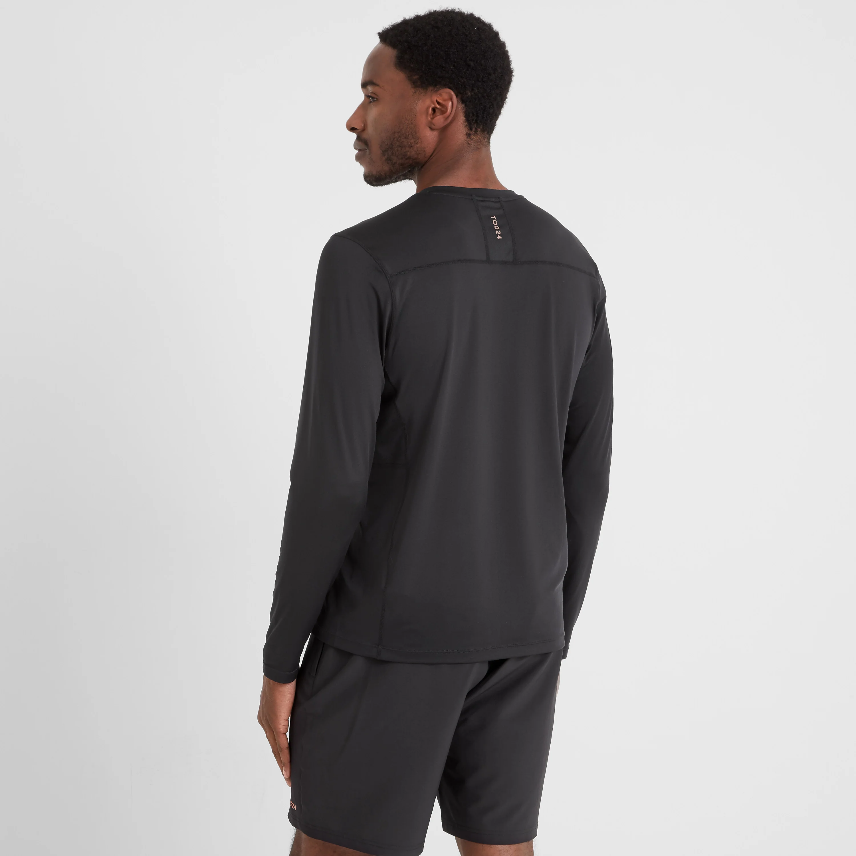 Aller Mens Long Sleeve Performance T-Shirt - Black - Image 9