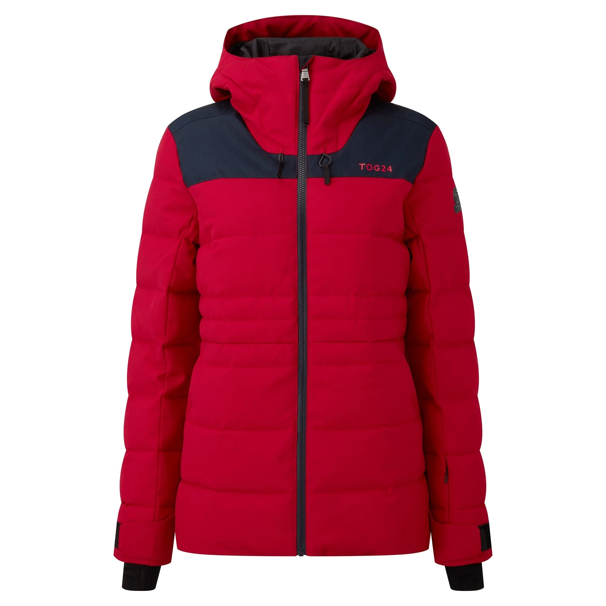 Anvil Womens Insulated Padded Ski Jacket - Dark Pink - Image 6