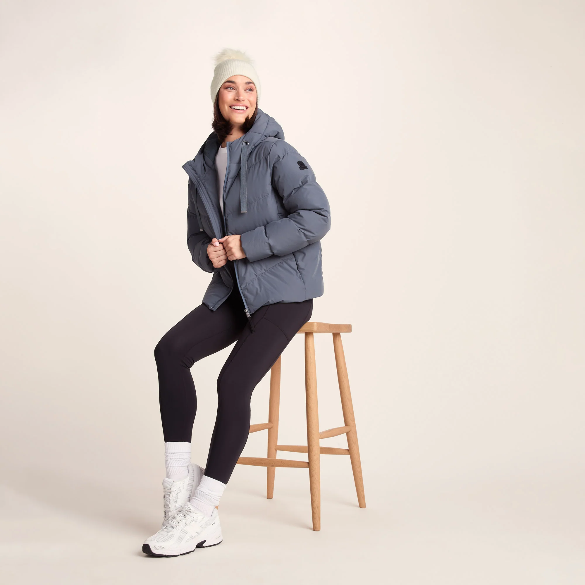 Anya Knit Hat - Vanilla - Image 3