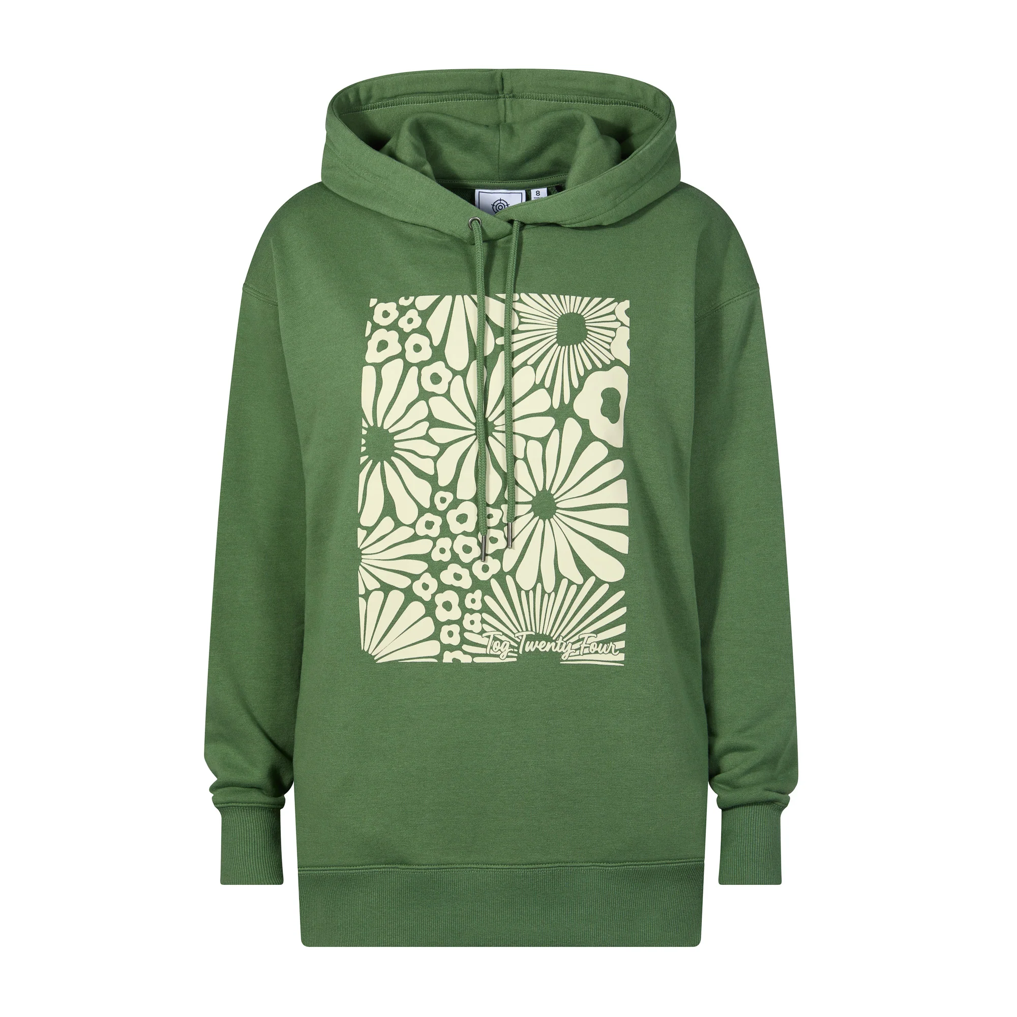 Aria Womens Supersoft Relaxed Fit Hoody - Dark Matcha - Image 7