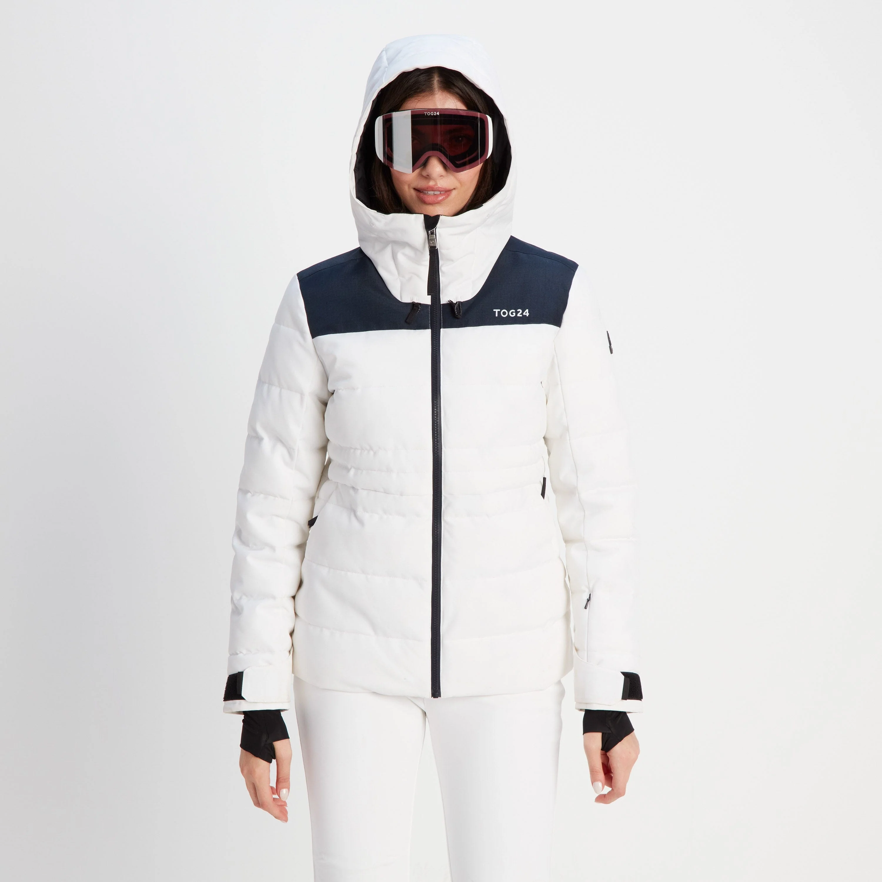 Arosa Goggles - Matt White/Vermillion - Image 2