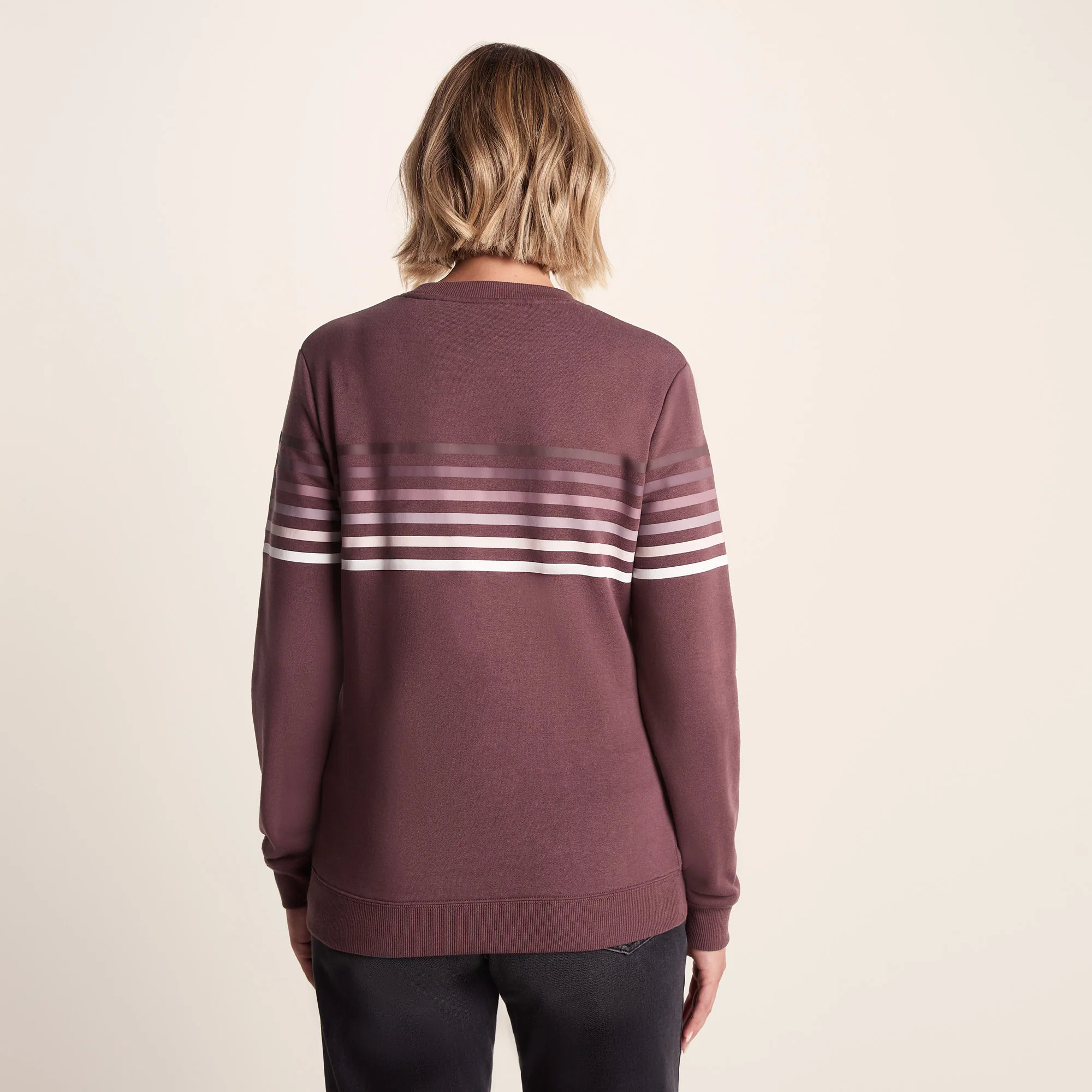 Bayman Womens Supersoft Sweat - Dark Mauve - Image 3