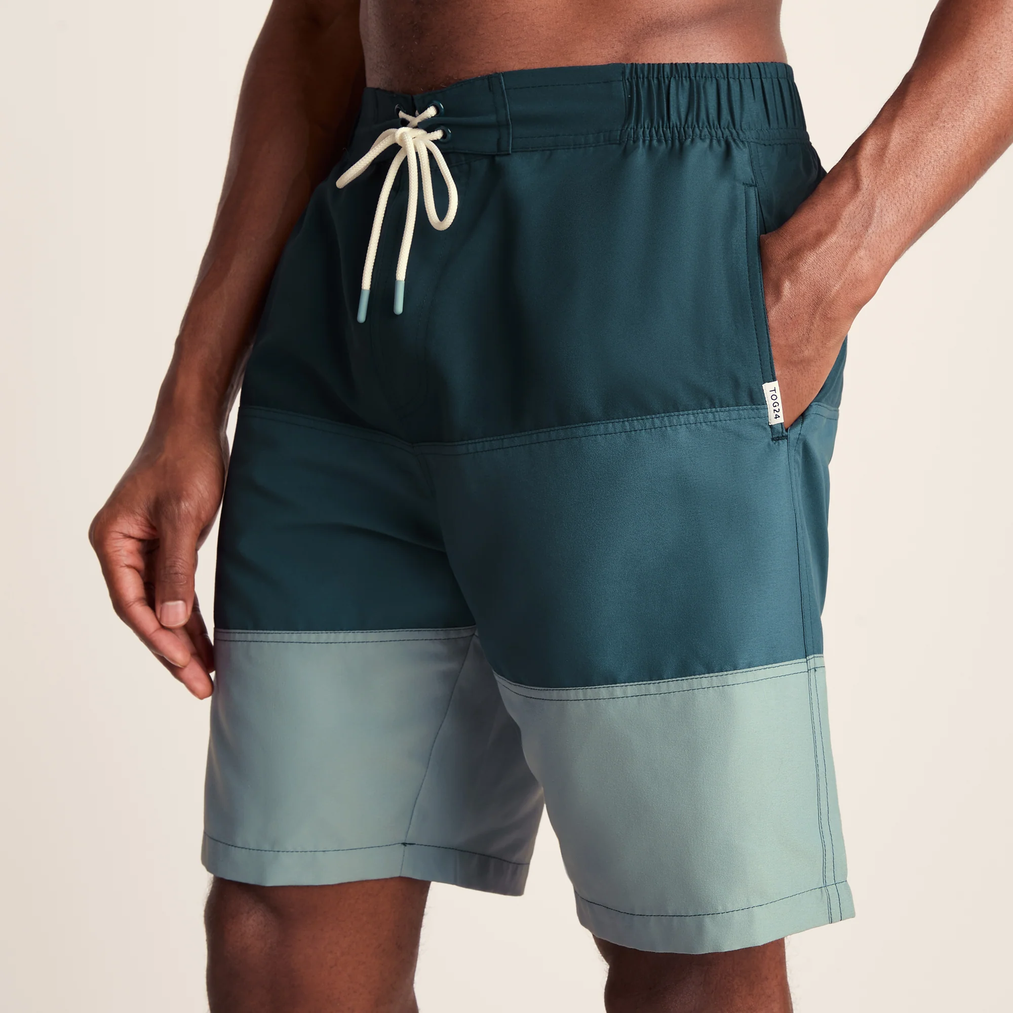 Bendon Mens Swimshorts - Deep Teal/Aegean Teal/Summer Sky - Image 3