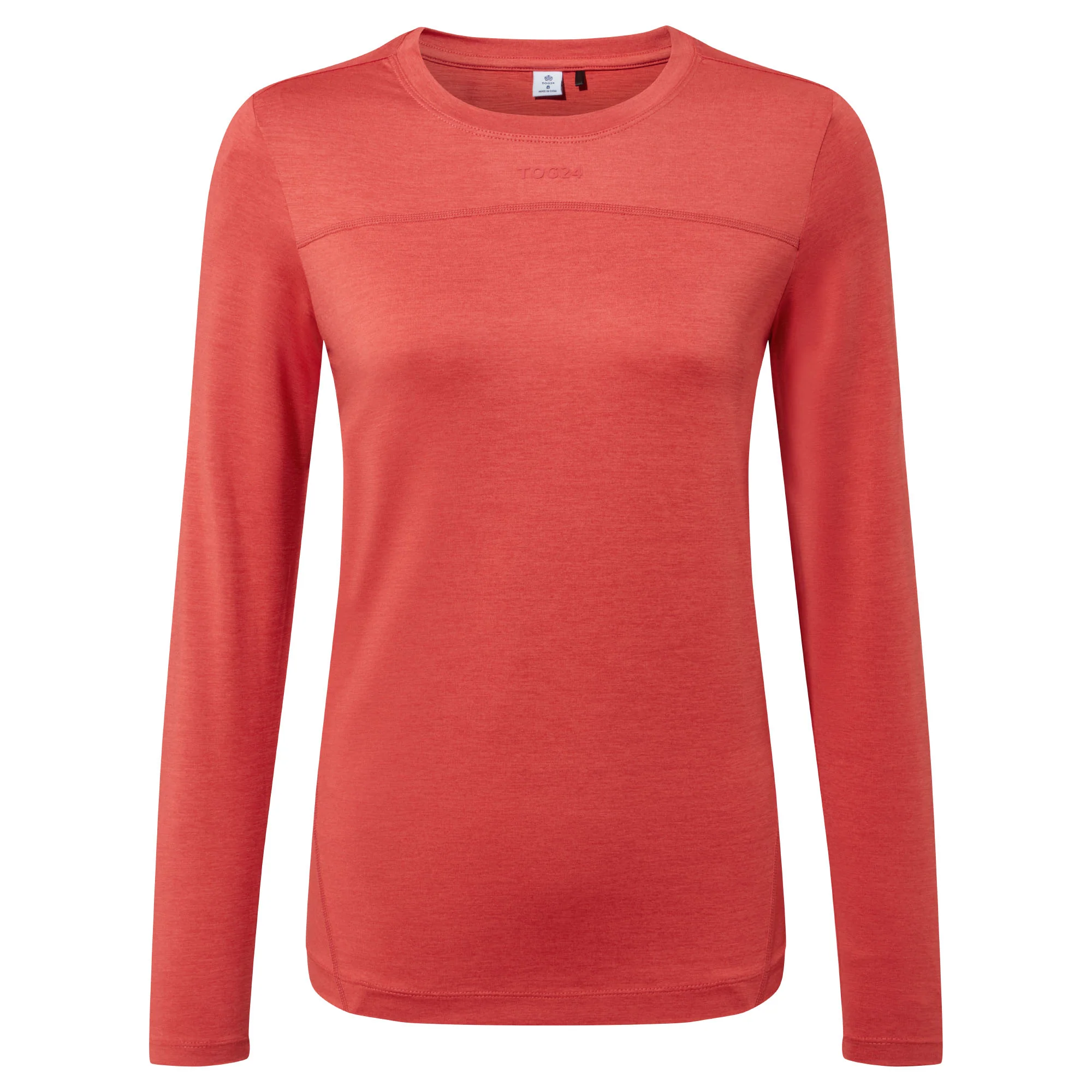 Blakely Womens Long Sleeve Performance Top - Cranberry Marl - Image 9