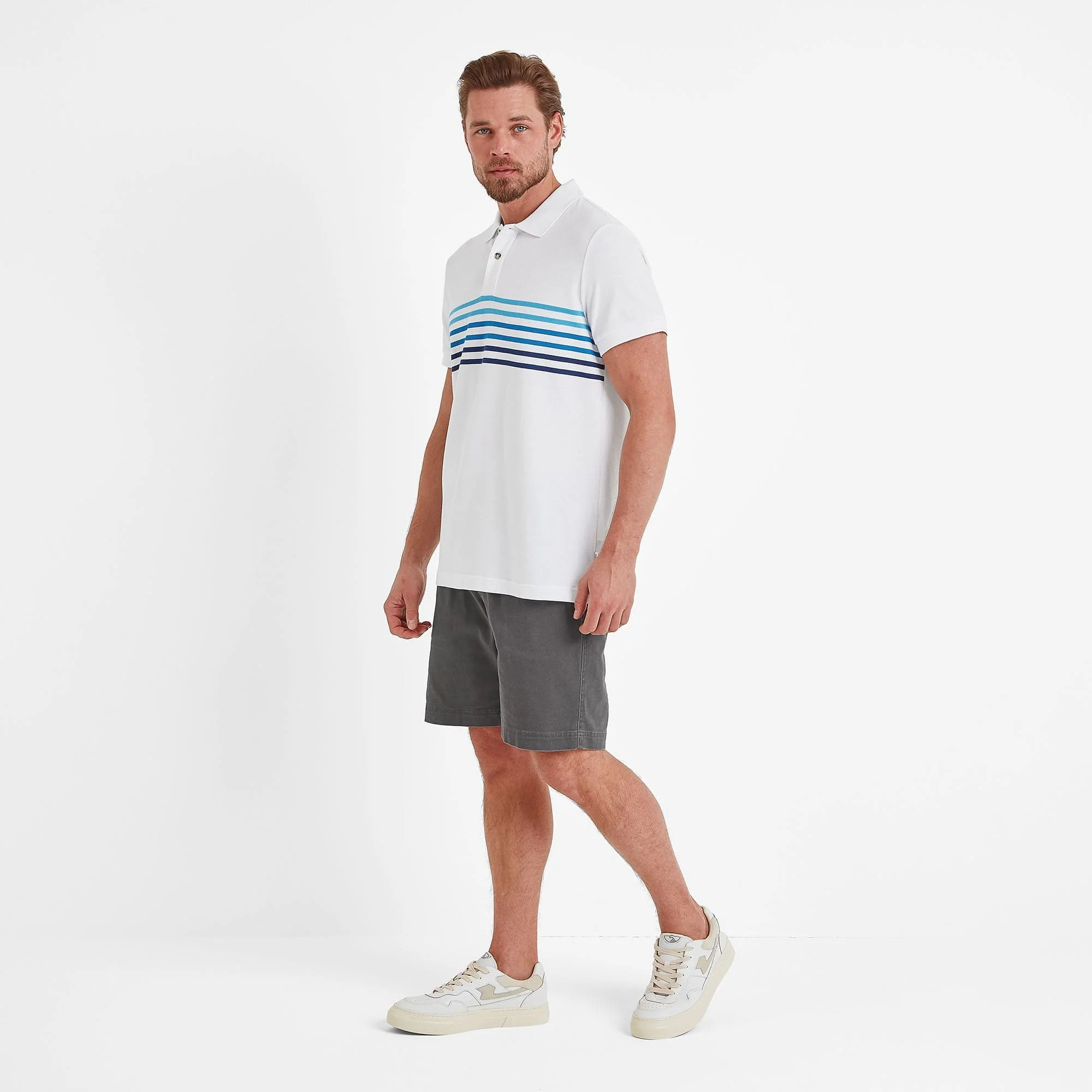 Bolton Mens Polo Shirt - Optic White - Image 2