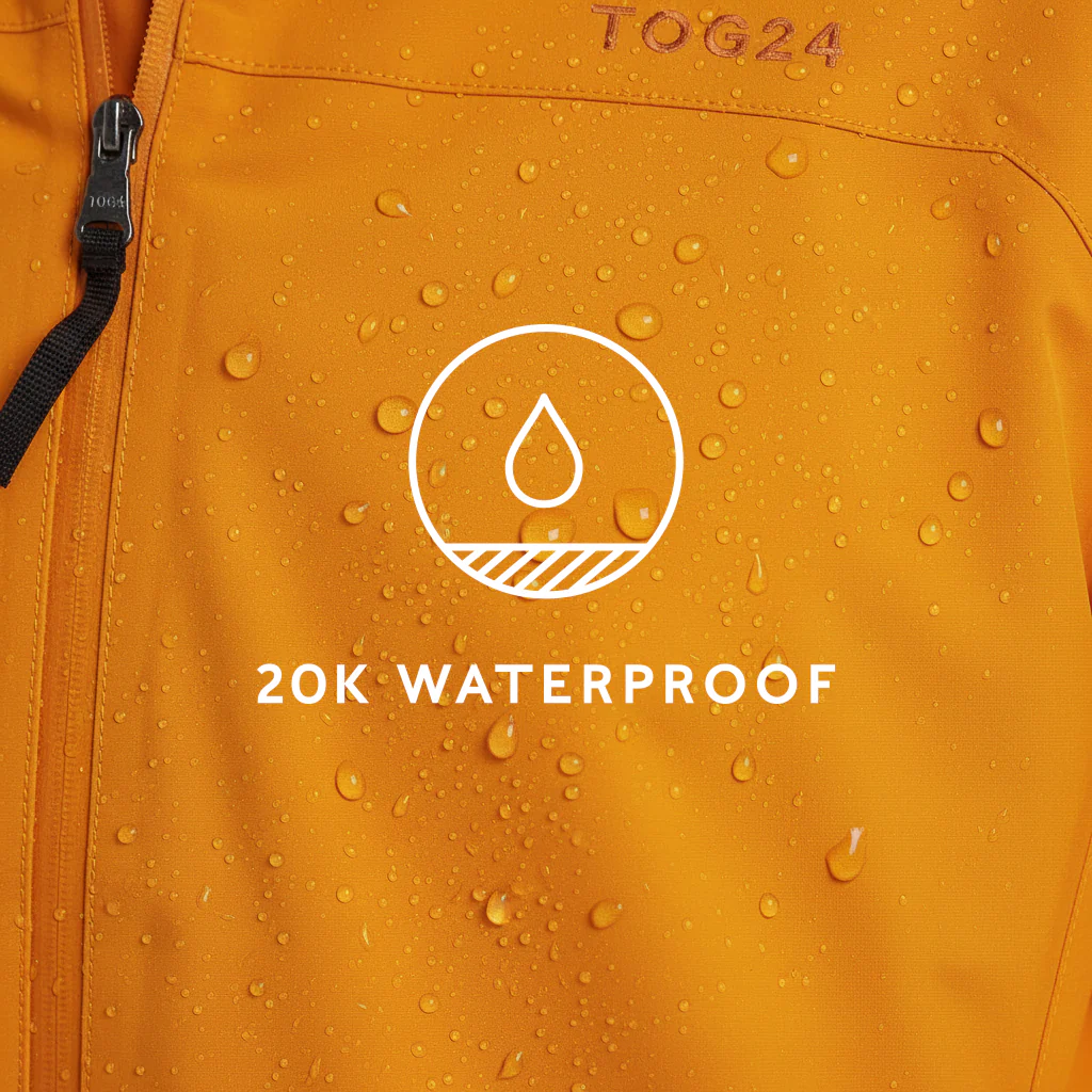 Bowston Mens Performance Waterproof Jacket - Tangerine - Image 8