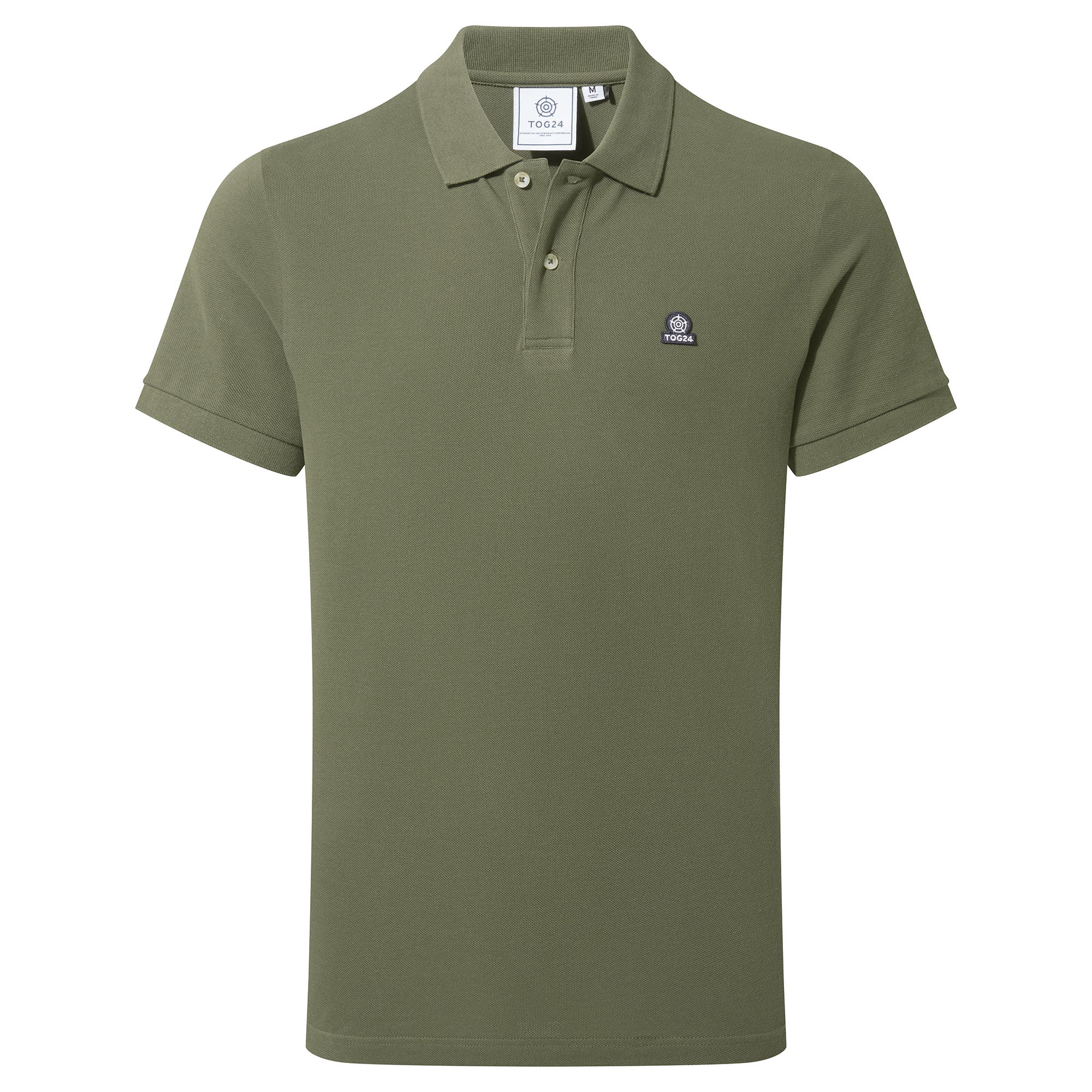 Braunton Mens 100% Cotton Pique Polo Shirt - Forage Green - Image 5
