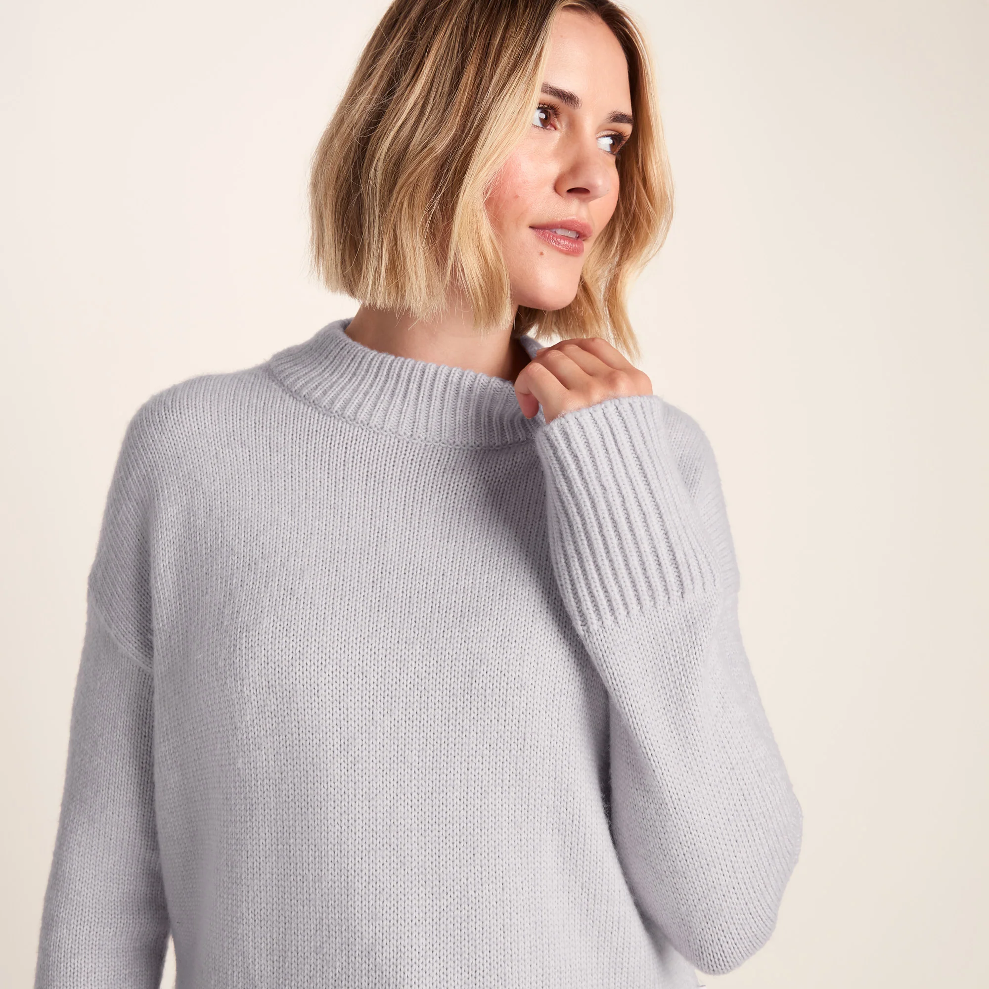 Bree Womens Supersoft Knitted Jumper - Lavender Grey