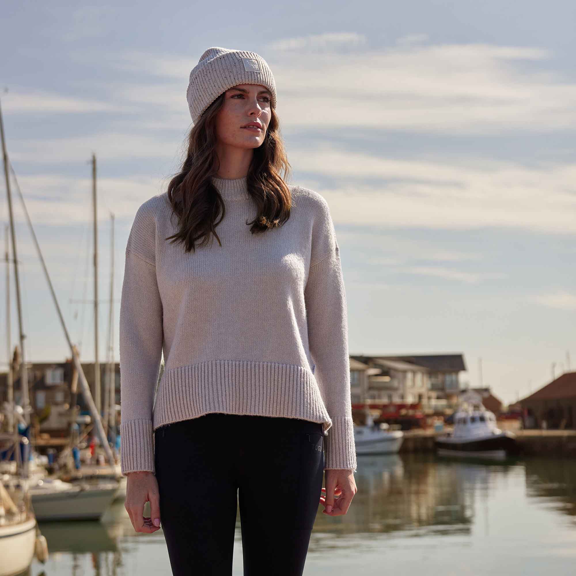 Bree Womens Supersoft Knitted Jumper - Lavender Grey - Image 3