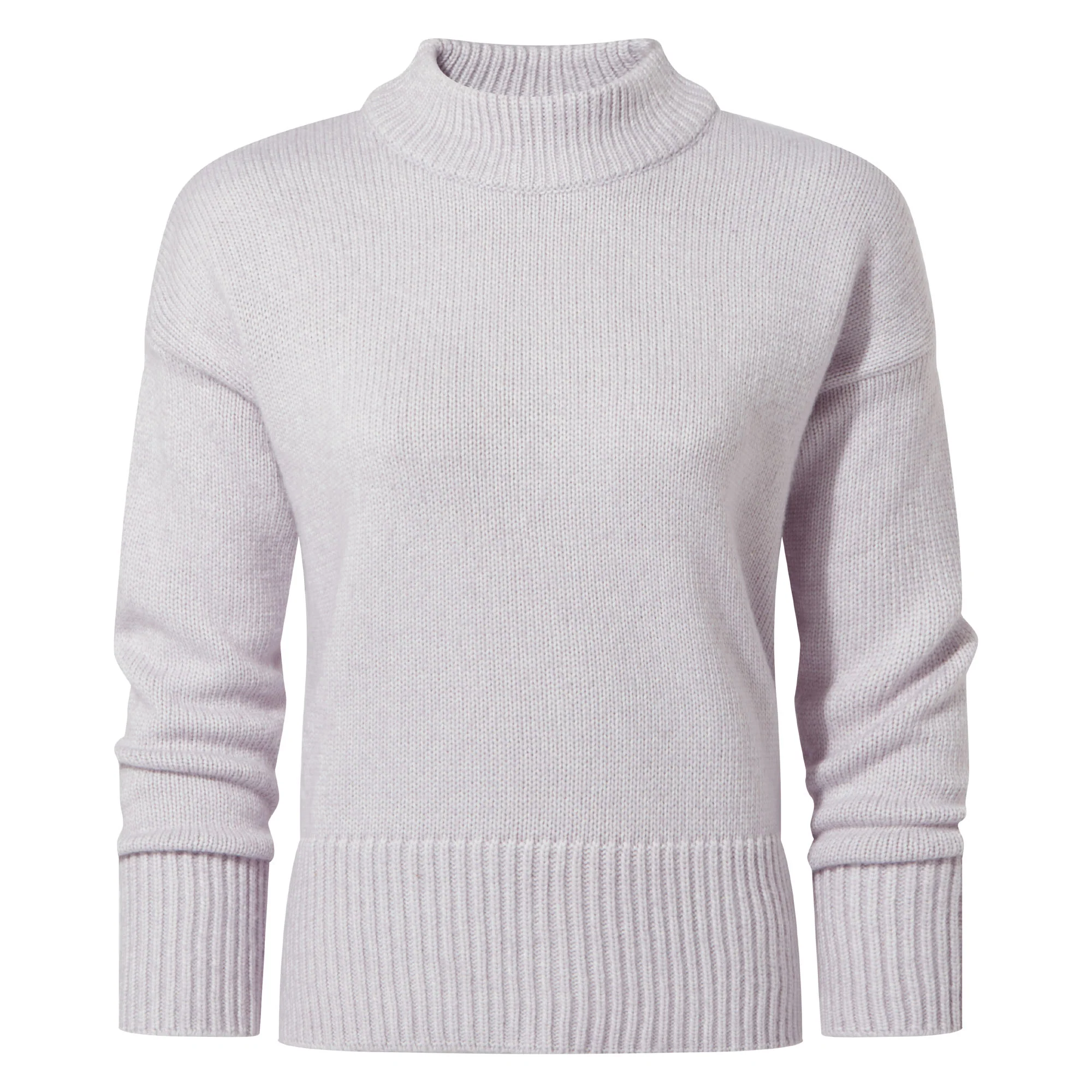 Bree Womens Supersoft Knitted Jumper - Lavender Grey - Image 8