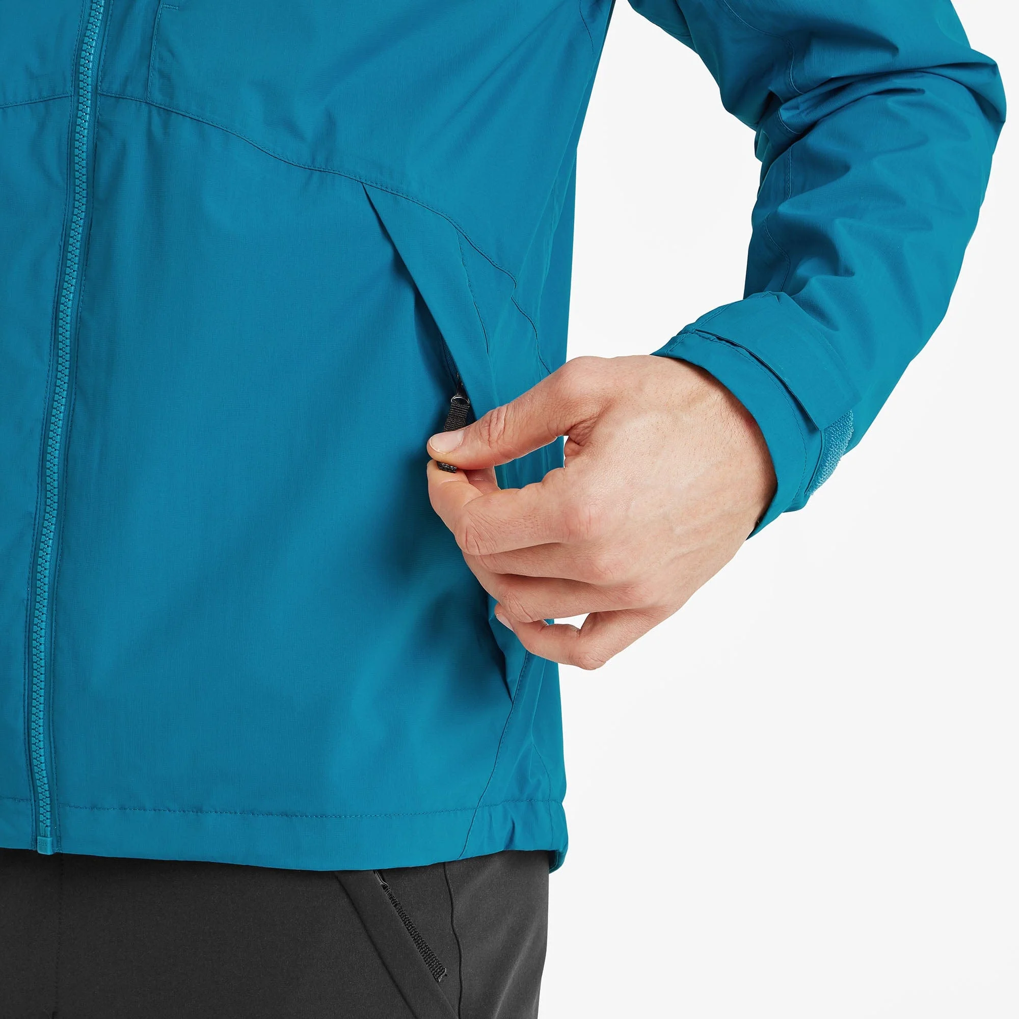 Brigsteer Mens Waterproof Jacket - Peacock Blue - Image 6