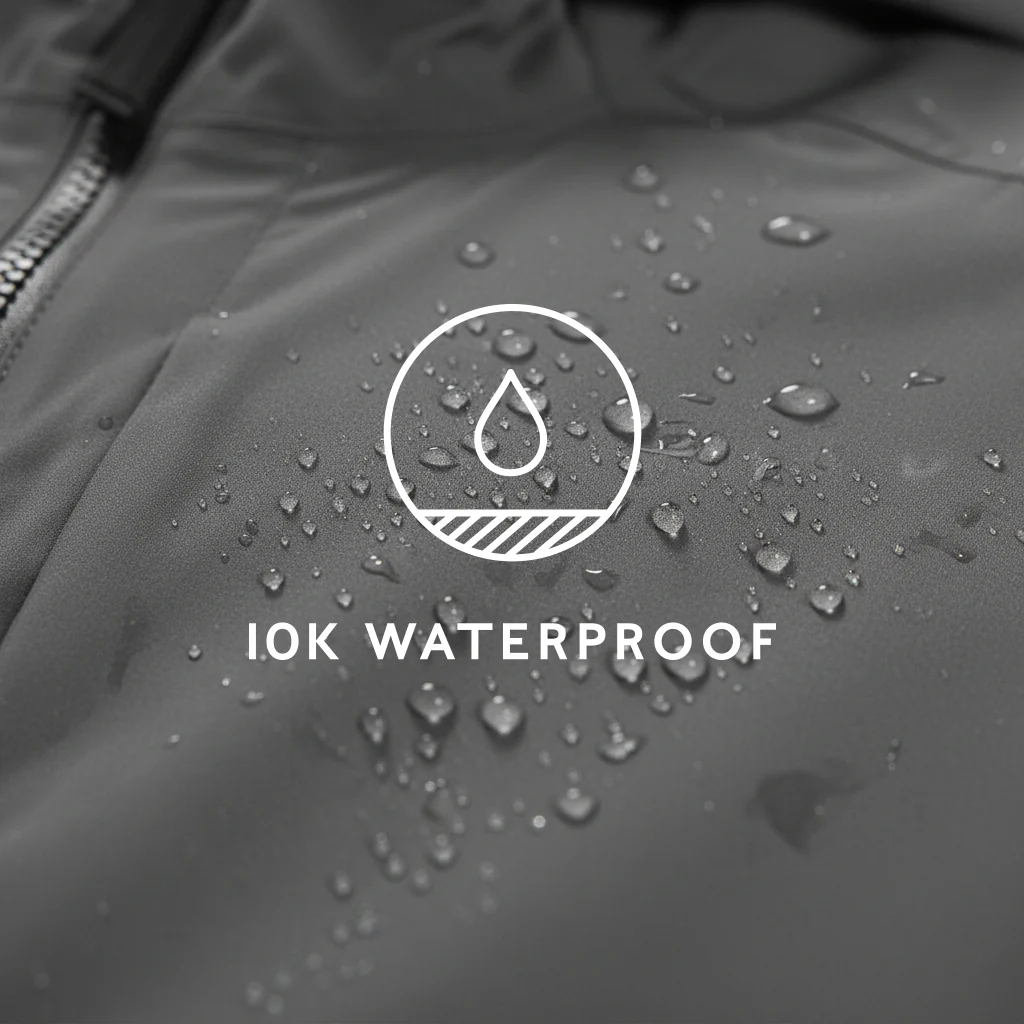 Brigsteer Mens Waterproof Jacket - Soot Grey - Image 7