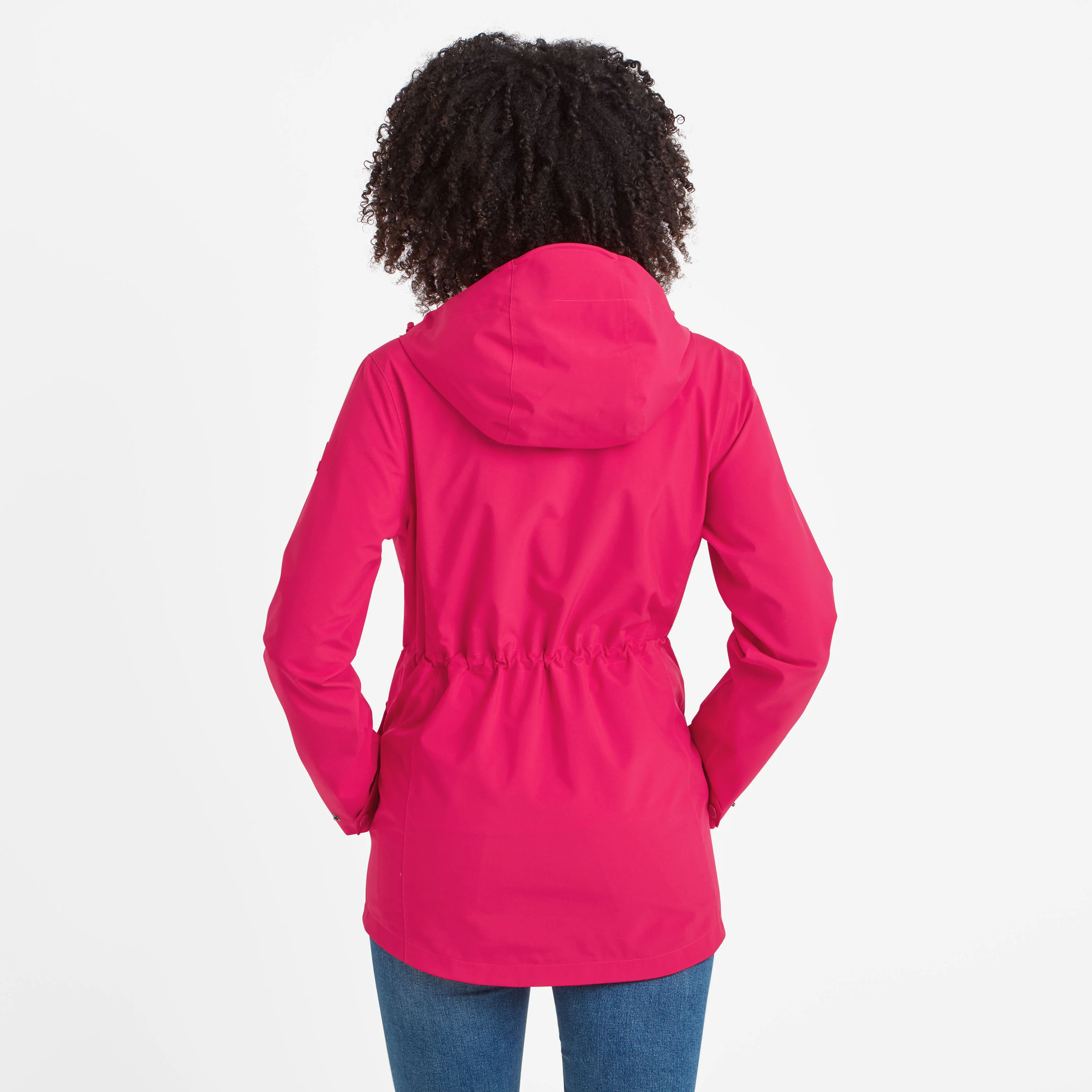 Burradon Womens Waterproof Jacket - Magenta Pink - Image 3
