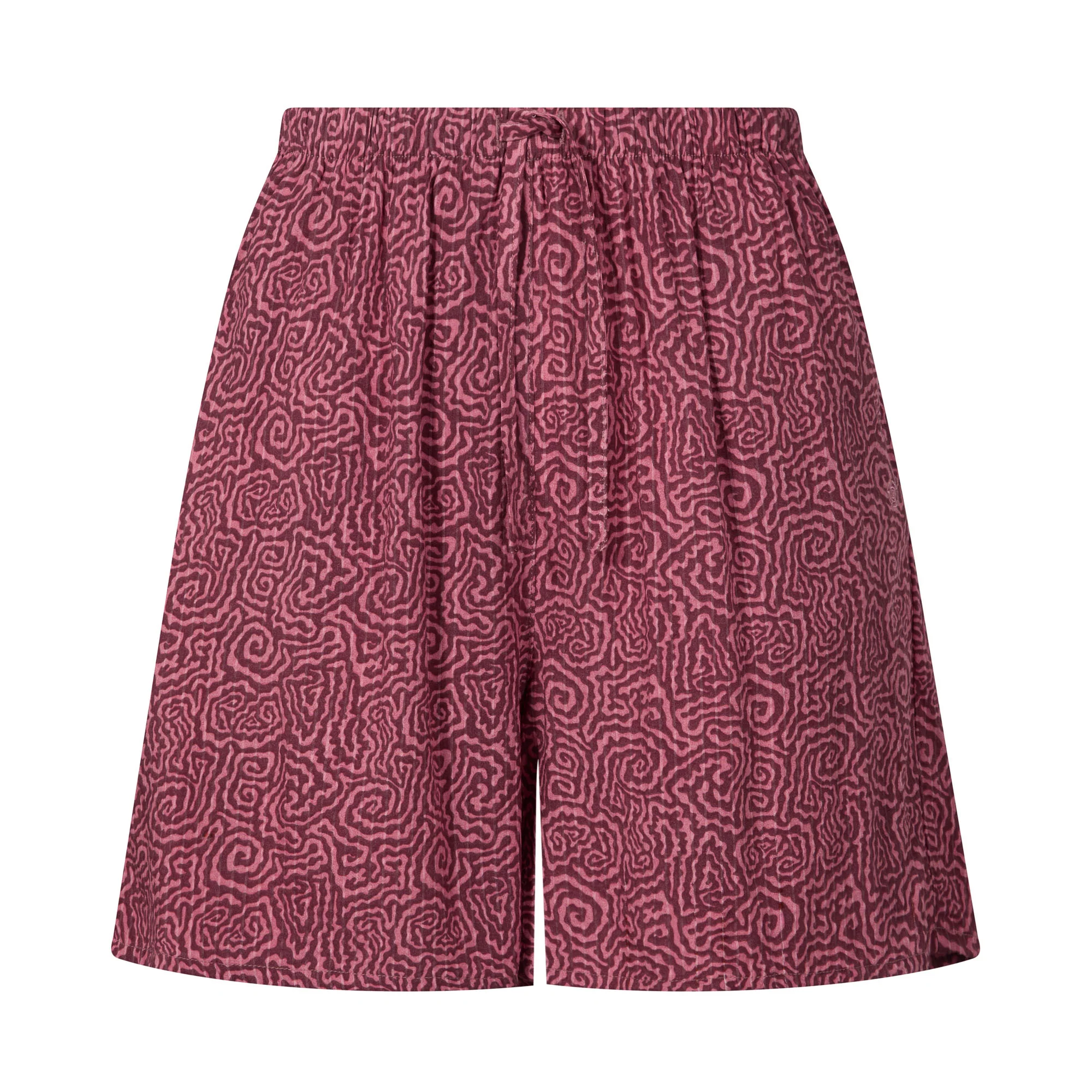 Callie Womens Ecoverse Shorts - Black Raspberry Wiggle Print - Image 6