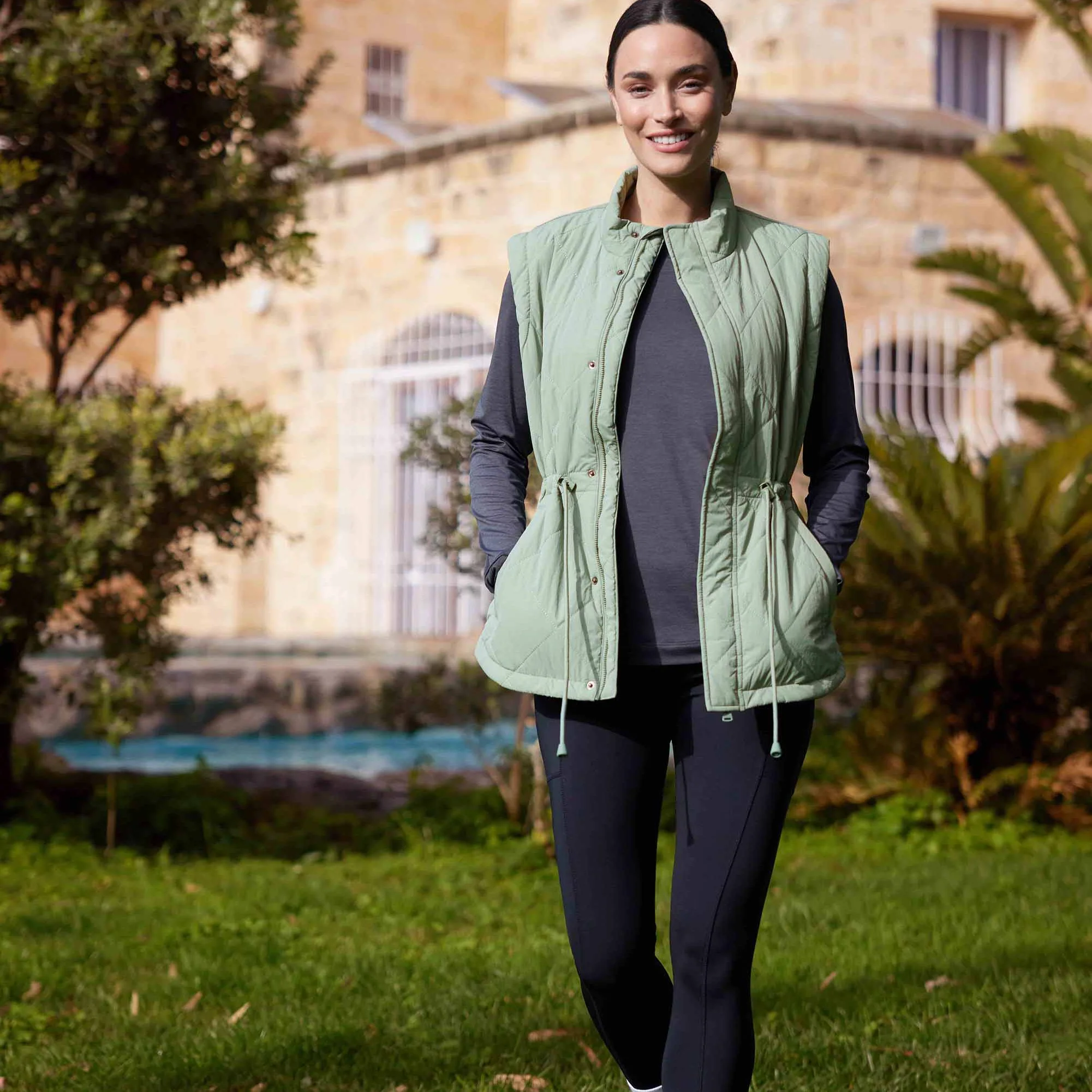 Cassly Womens Insulated Gilet - Pistachio - Image 3