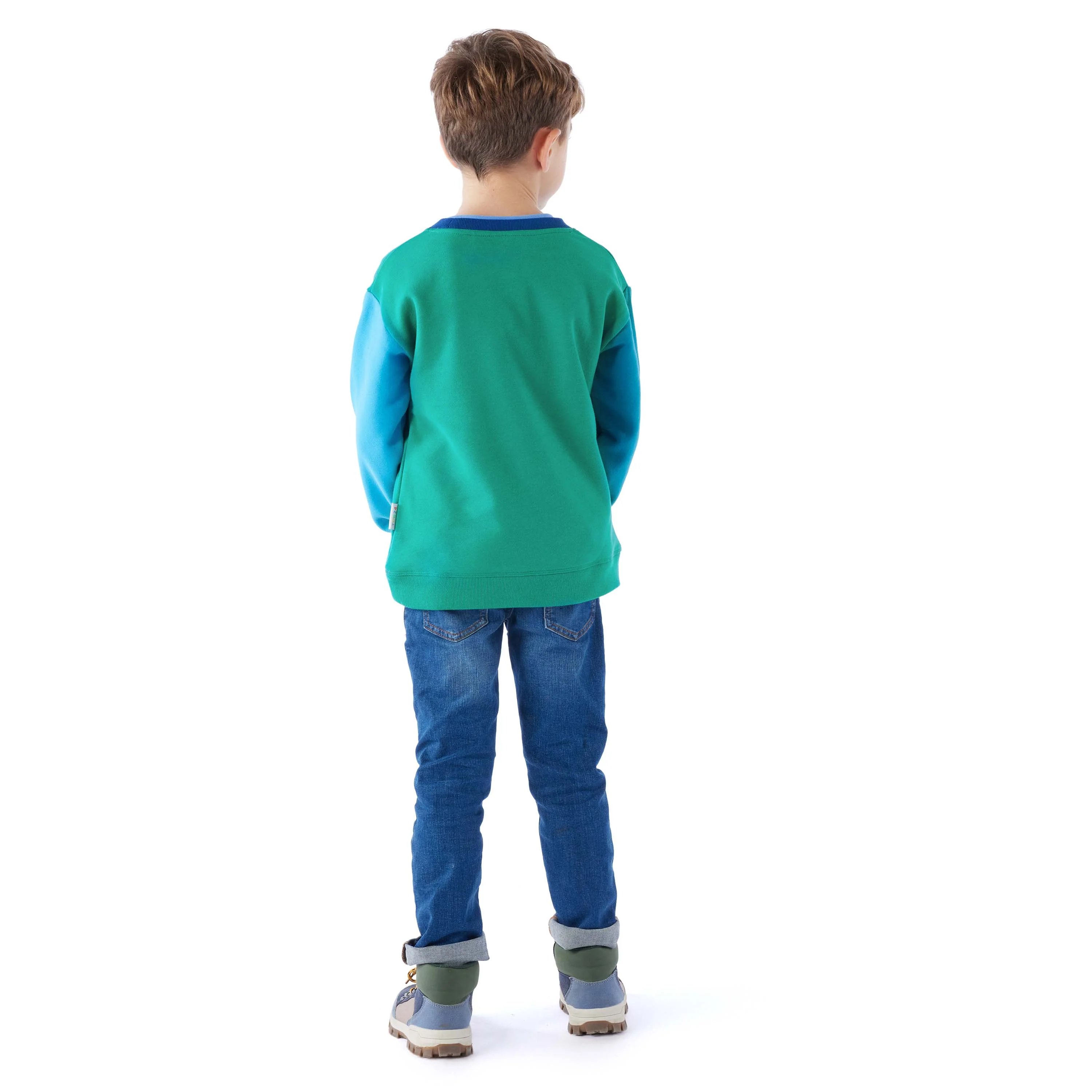 Cheviot Kids Shaun the Sheep Sweat - Jungle Green - Image 4