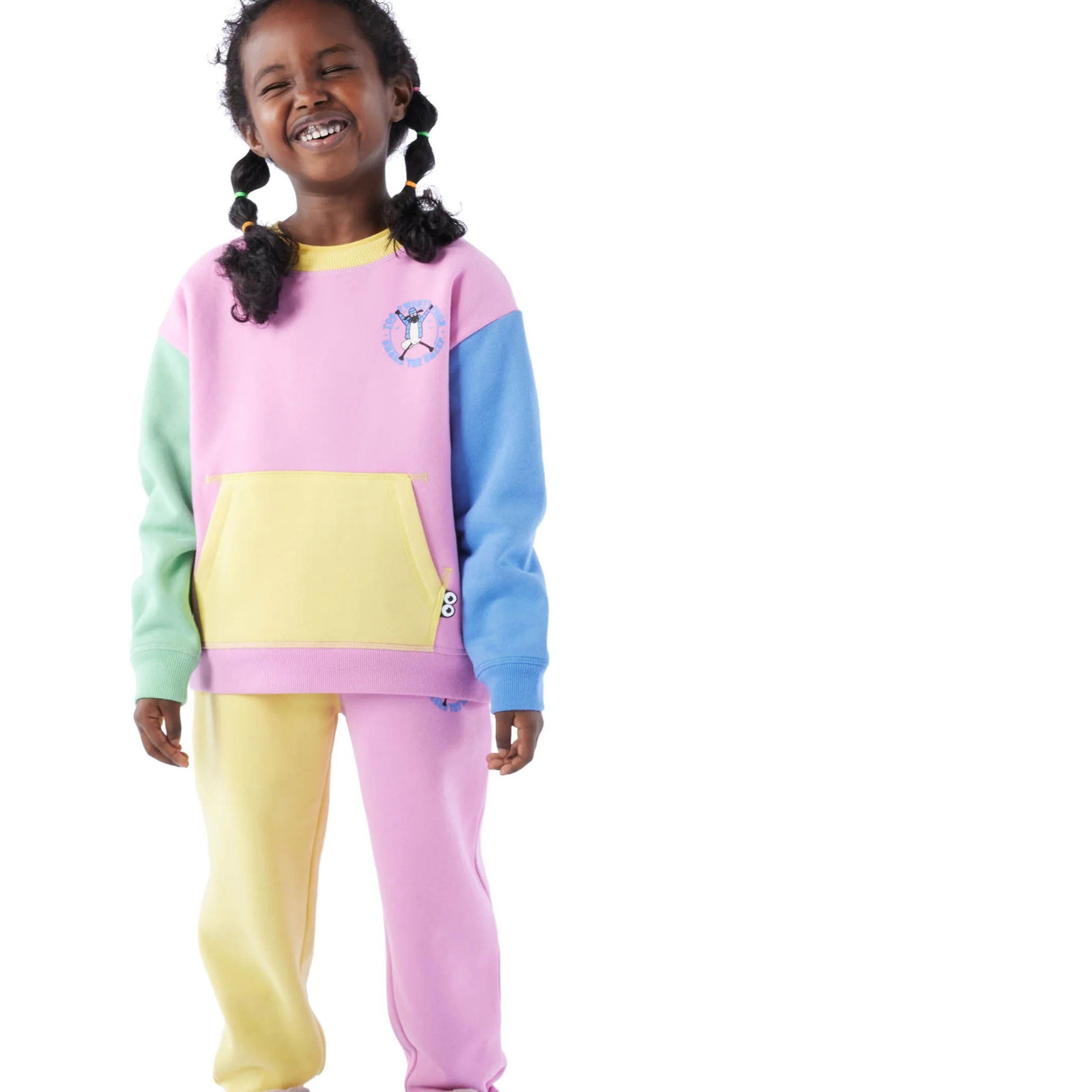 Cheviot Kids Shaun the Sheep Sweat - Piglet Pink - Image 4
