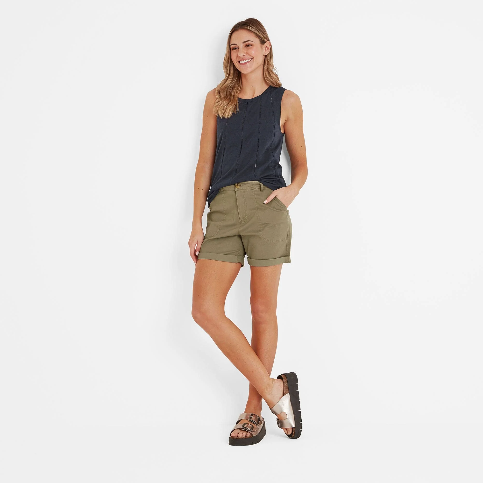 Chloe Womens T-Shirt - Dark Indigo - Image 3