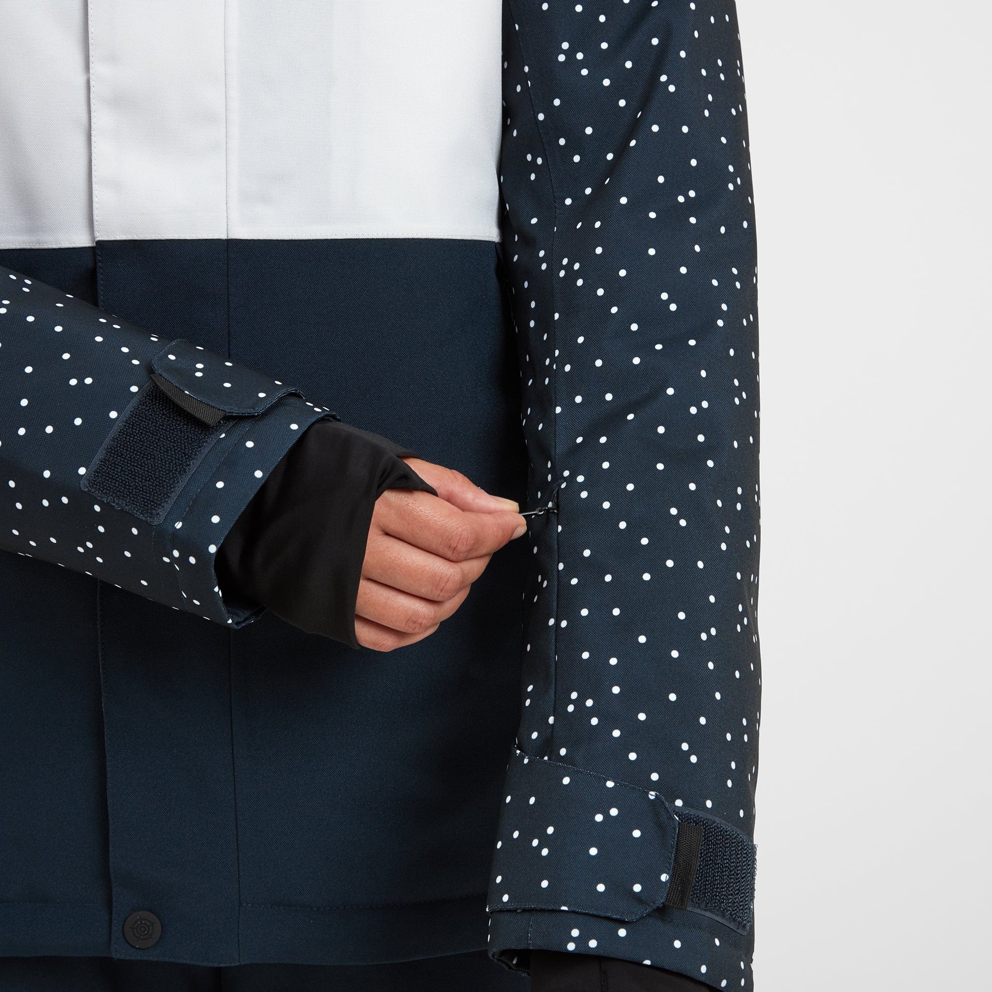 Cinder Womens Ski Jacket - Dark Indigo Confetti Print/Dark Indigo - Image 8