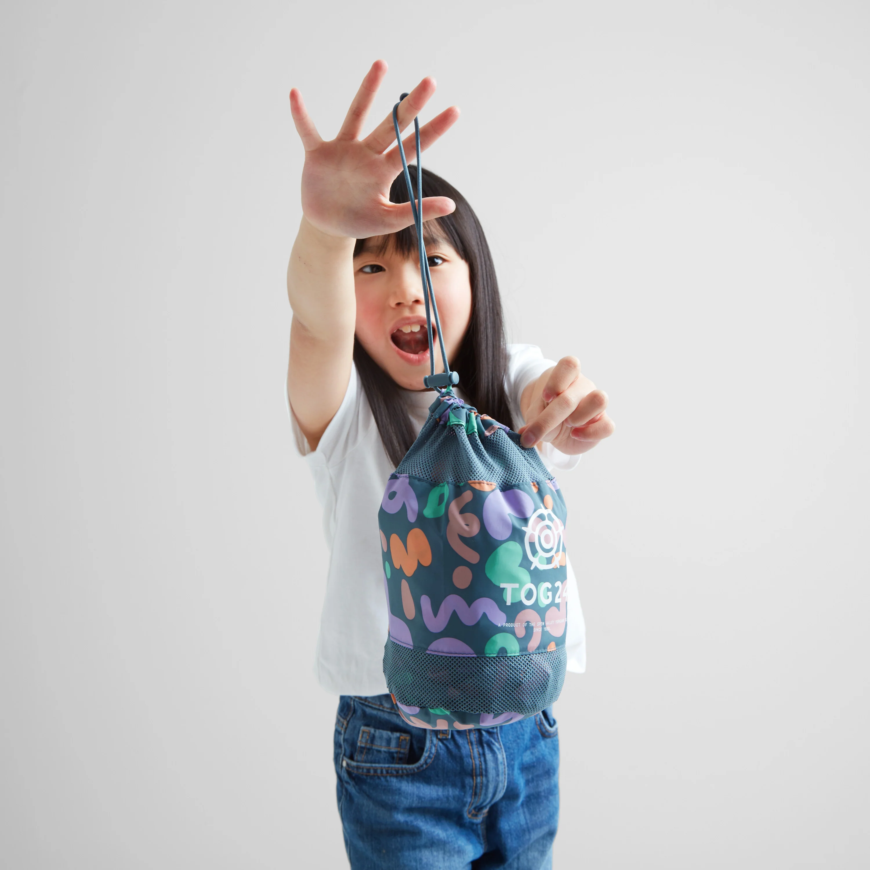 Copley Kids Waterproof Jacket - Blue Swirl Print - Image 6