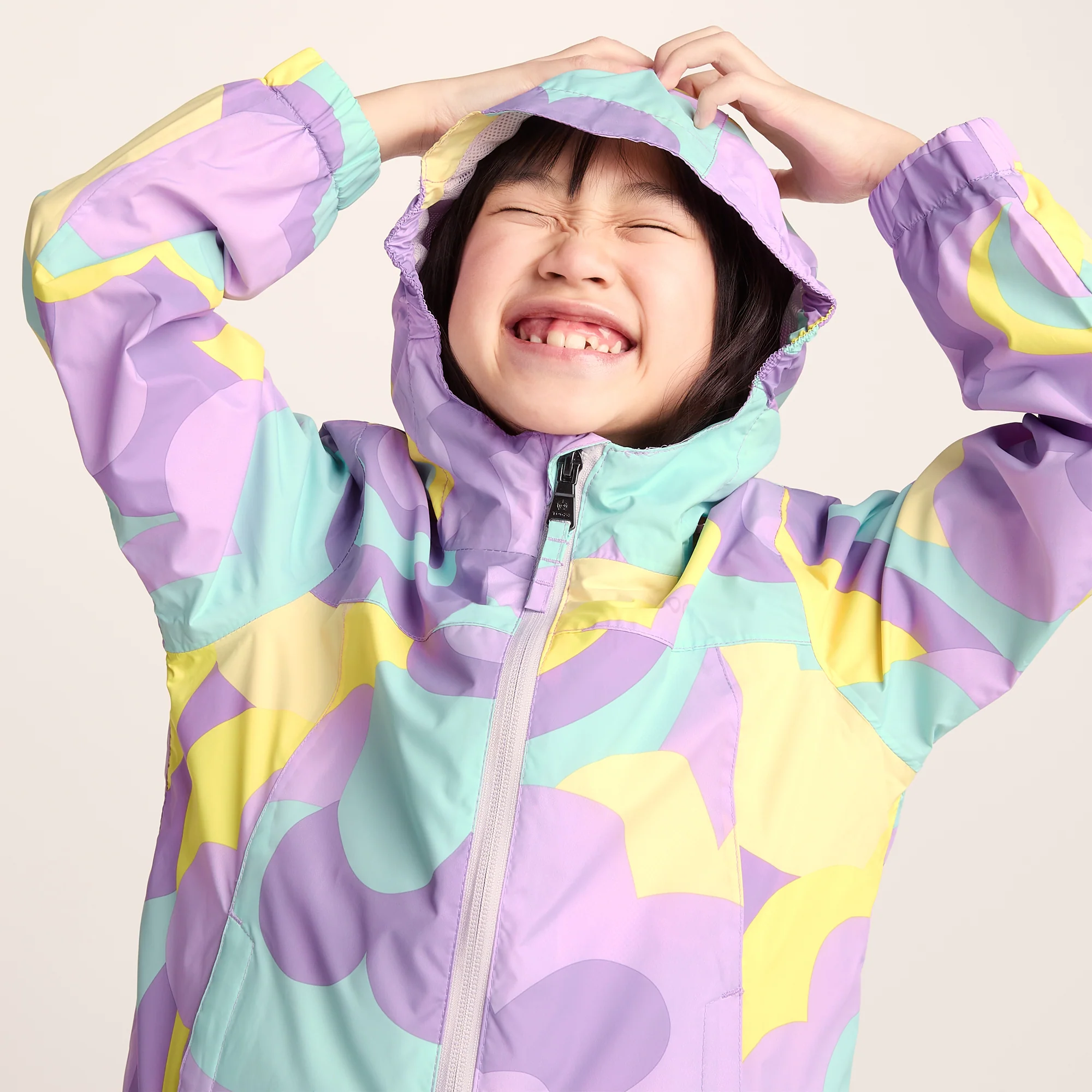 Copley Kids Waterproof Jacket - Lilac Cloud Print - Image 5