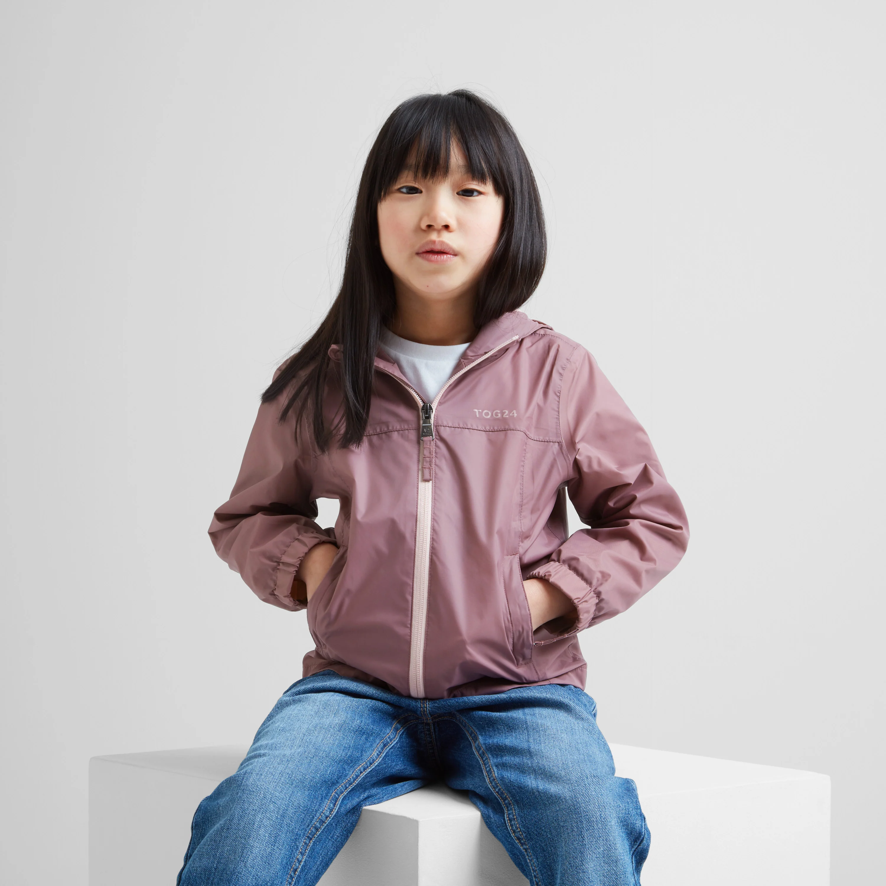 Copley Kids Waterproof Jacket - Mauve - Image 5