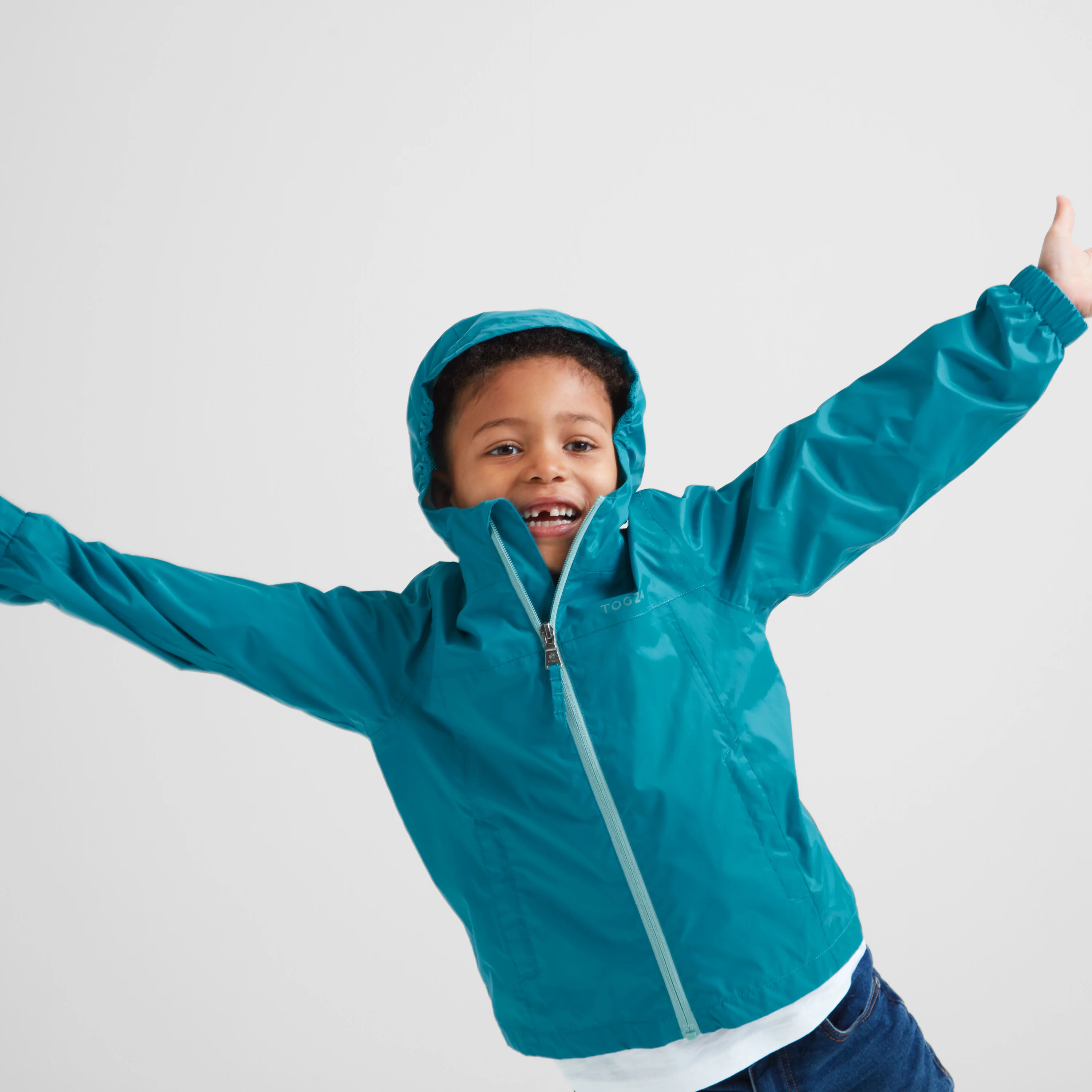 Copley Kids Waterproof Jacket - Mosaic Blue - Image 2