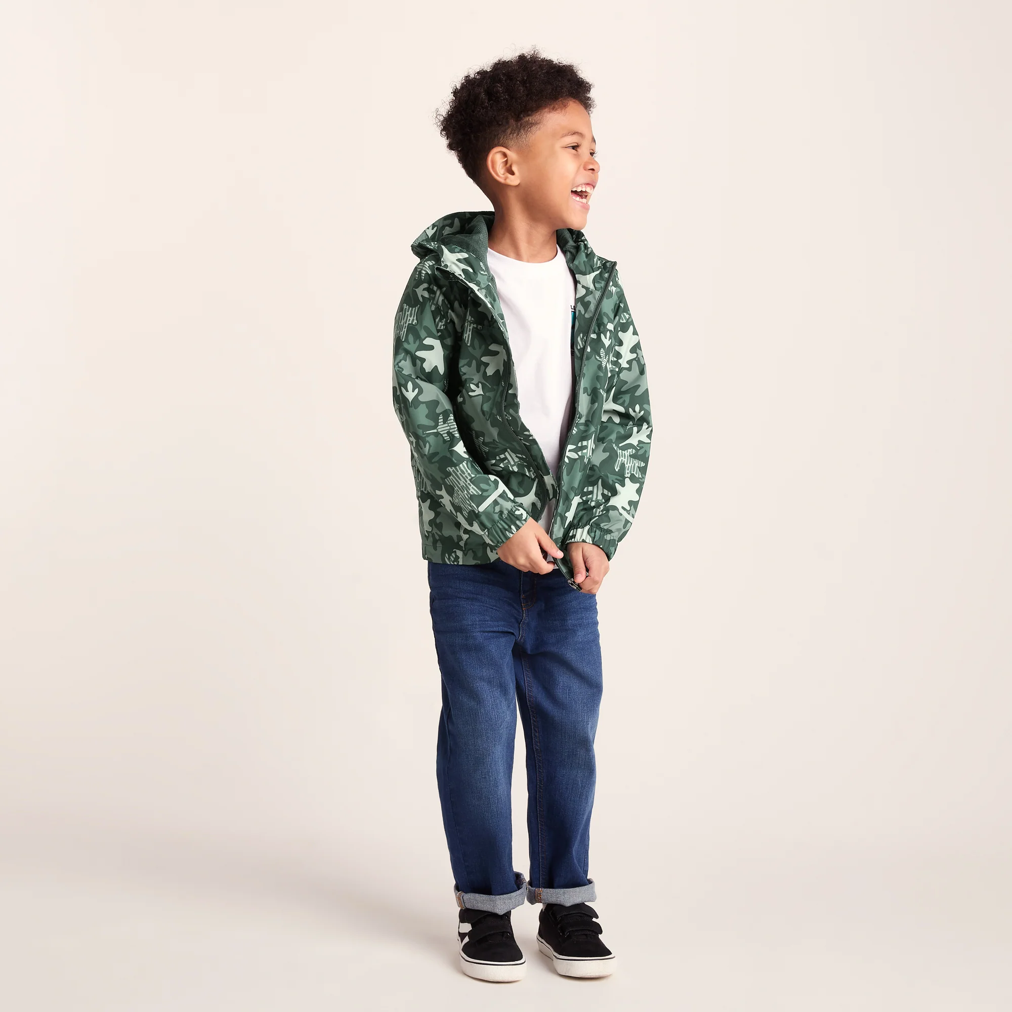 Copley Kids Waterproof Jacket - Oak Leaf Print - Image 2