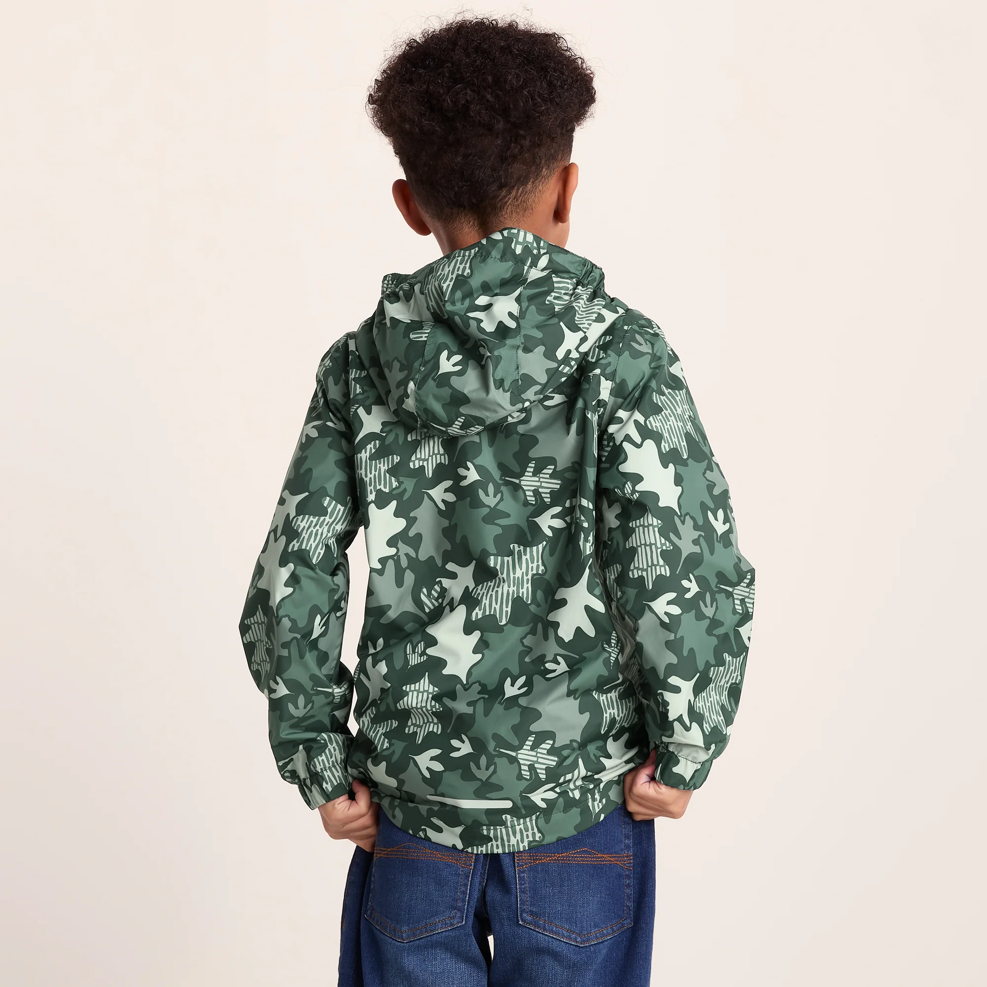 Copley Kids Waterproof Jacket - Oak Leaf Print - Image 3