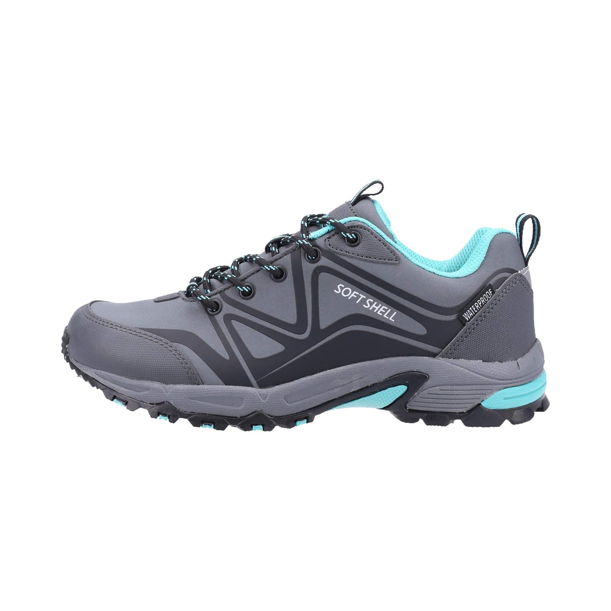 Cotswold Abbeydale Womens Low Hiker - Grey/Black/Aqua - Image 4