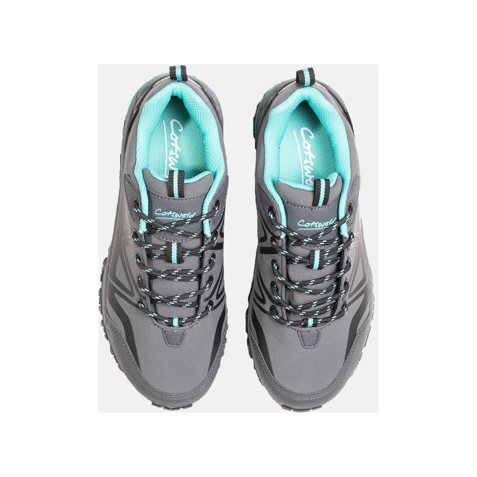 Cotswold Abbeydale Womens Low Hiker - Grey/Black/Aqua - Image 5