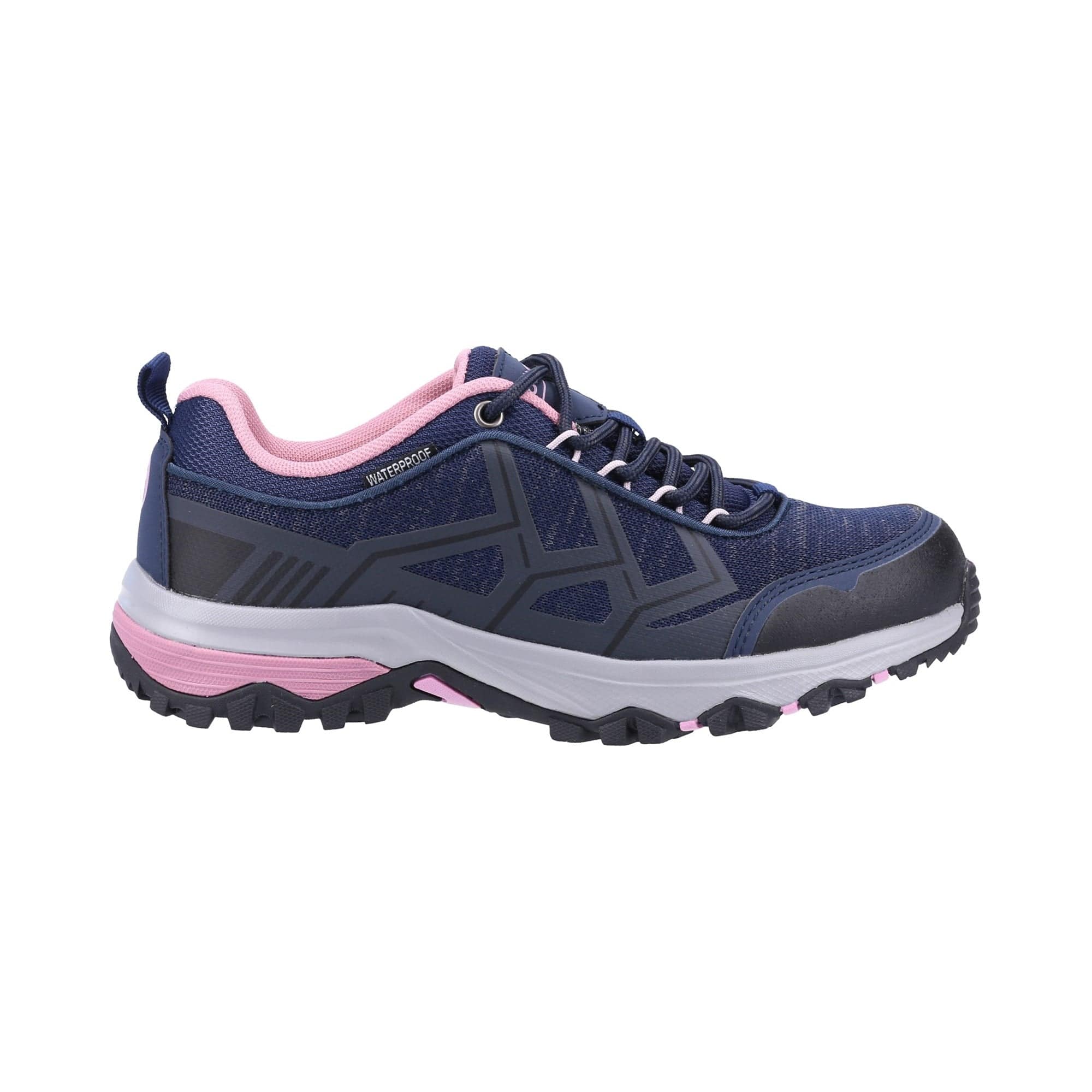 Cotswold Wychwood Recycled Womens Walking Shoe - Navy/Pink - Image 4