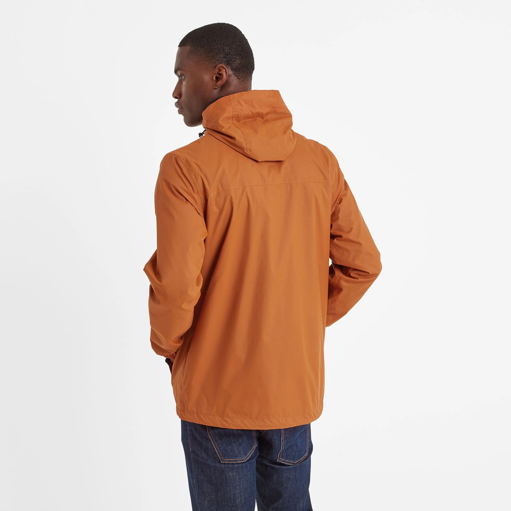 Craven Mens Waterproof Packaway Jacket - Dark Orange - Image 4