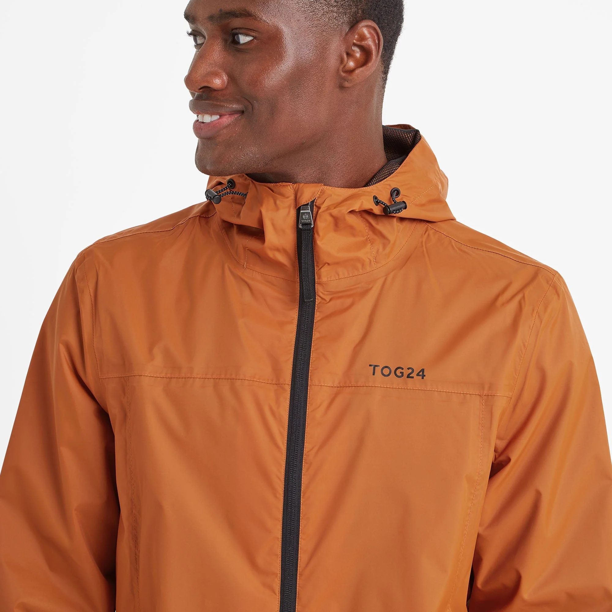 Craven Mens Waterproof Packaway Jacket - Dark Orange - Image 6