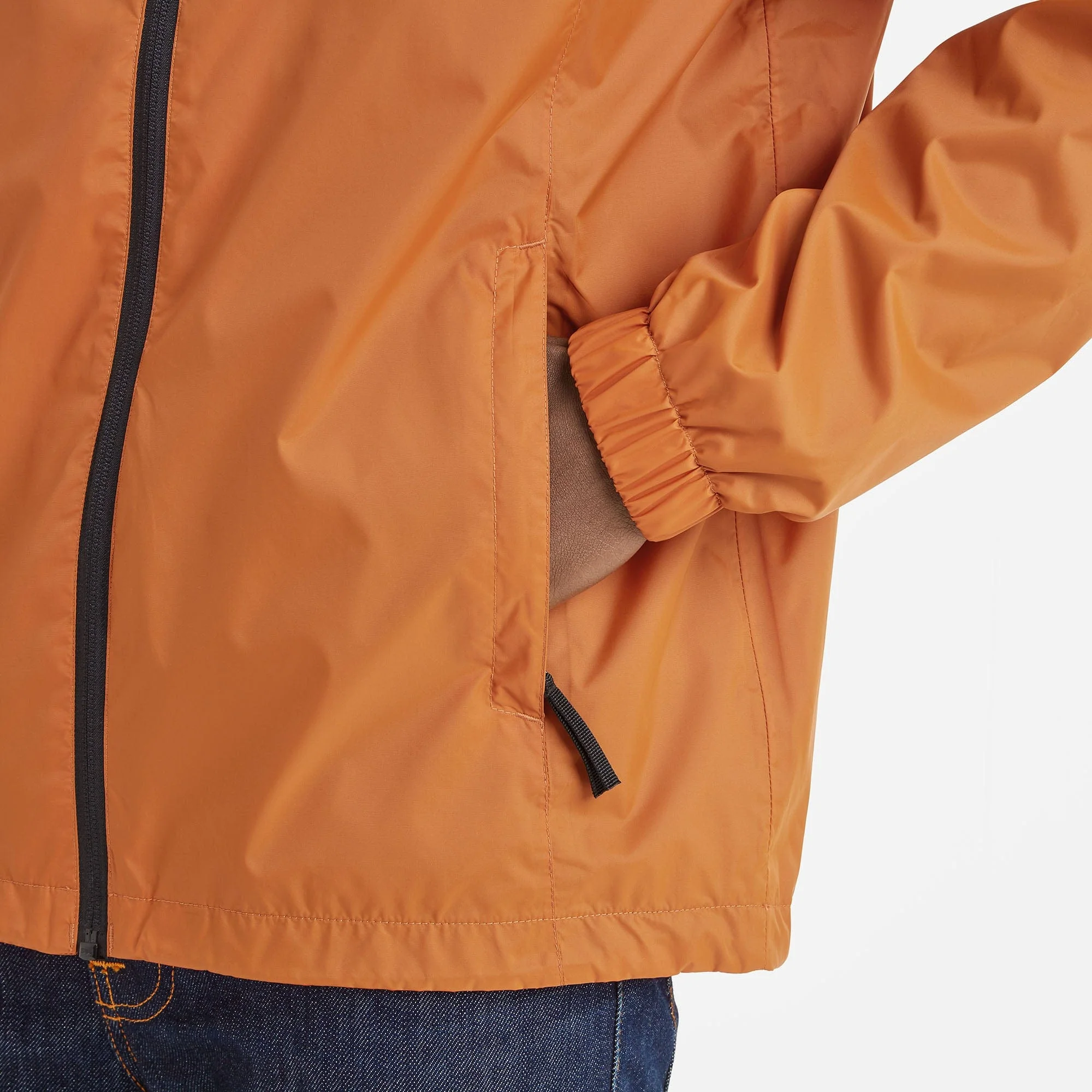 Craven Mens Waterproof Packaway Jacket - Dark Orange - Image 7