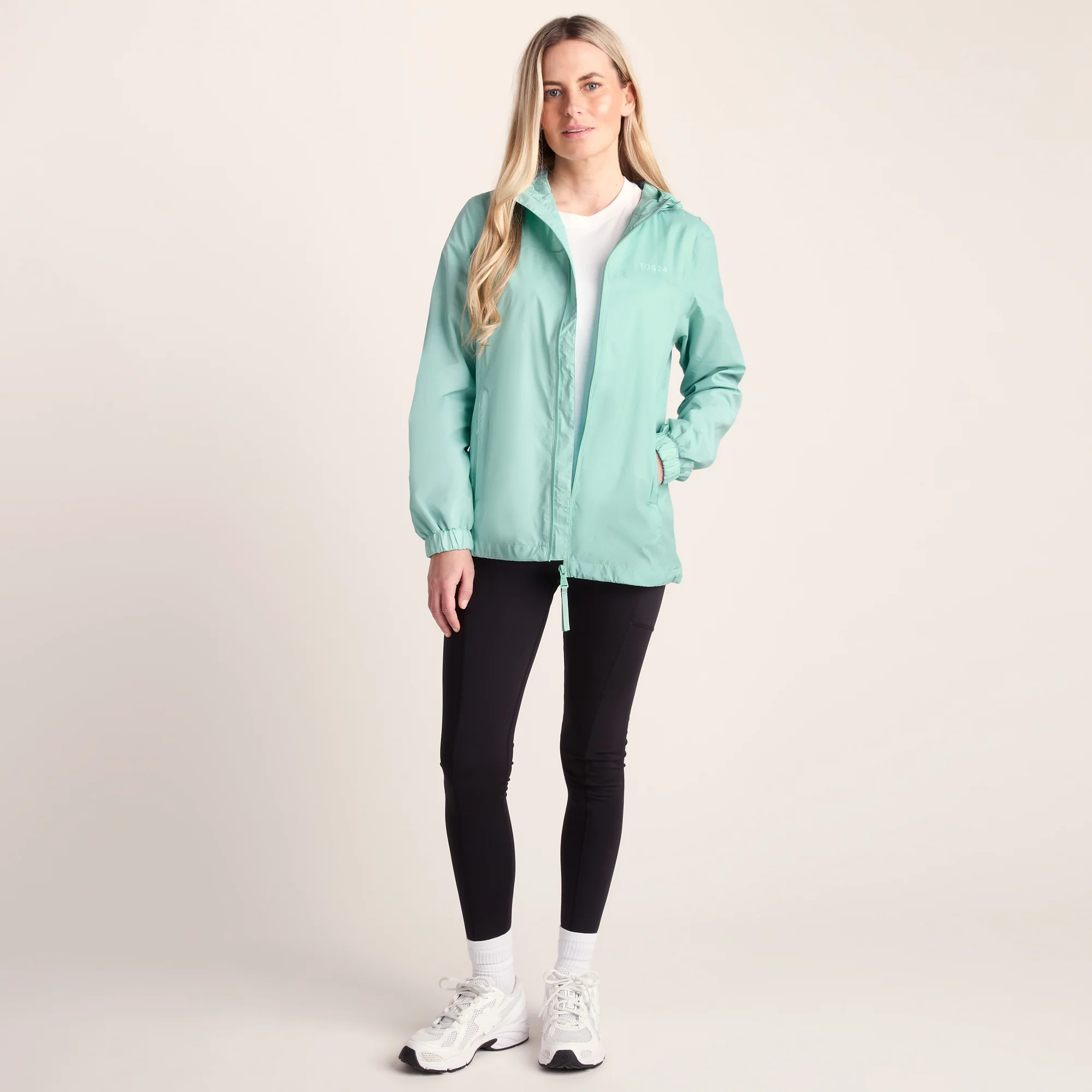Craven Womens Waterproof Packaway Jacket - Eggshell Blue - Image 2