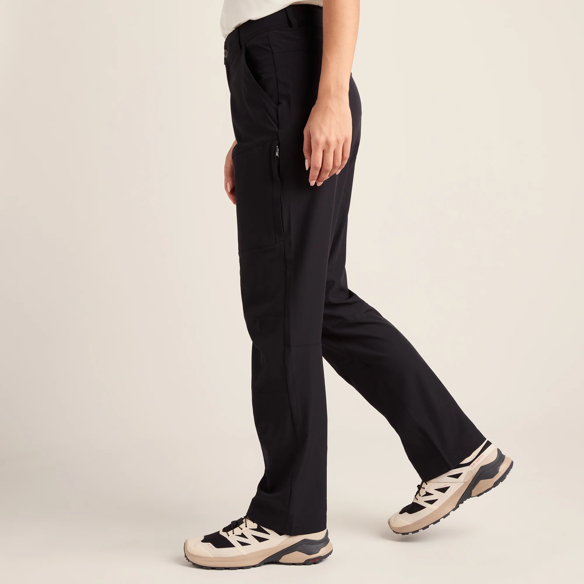 Denver Womens Walking Trousers Short - Black - Image 5