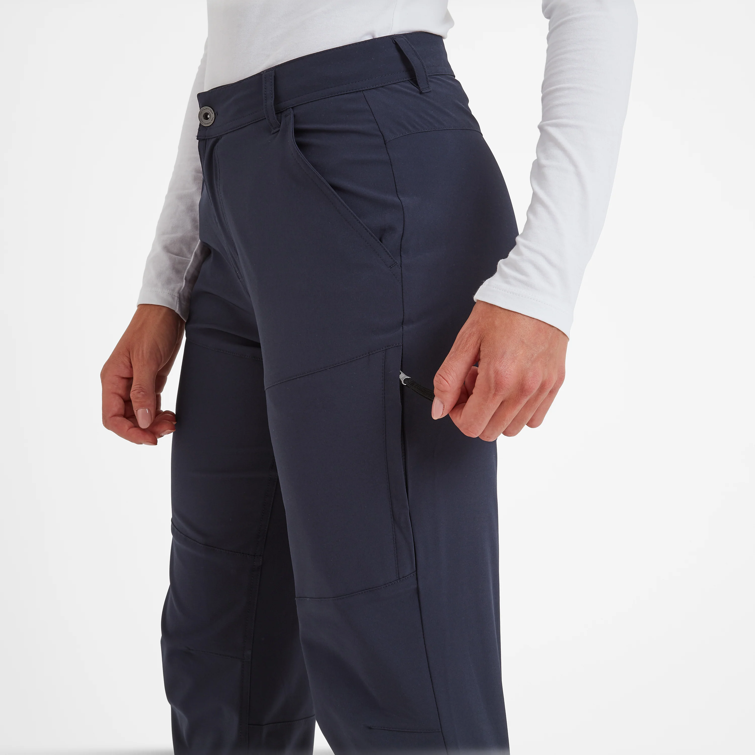 Denver Womens Walking Trousers Short - Navy - Image 4