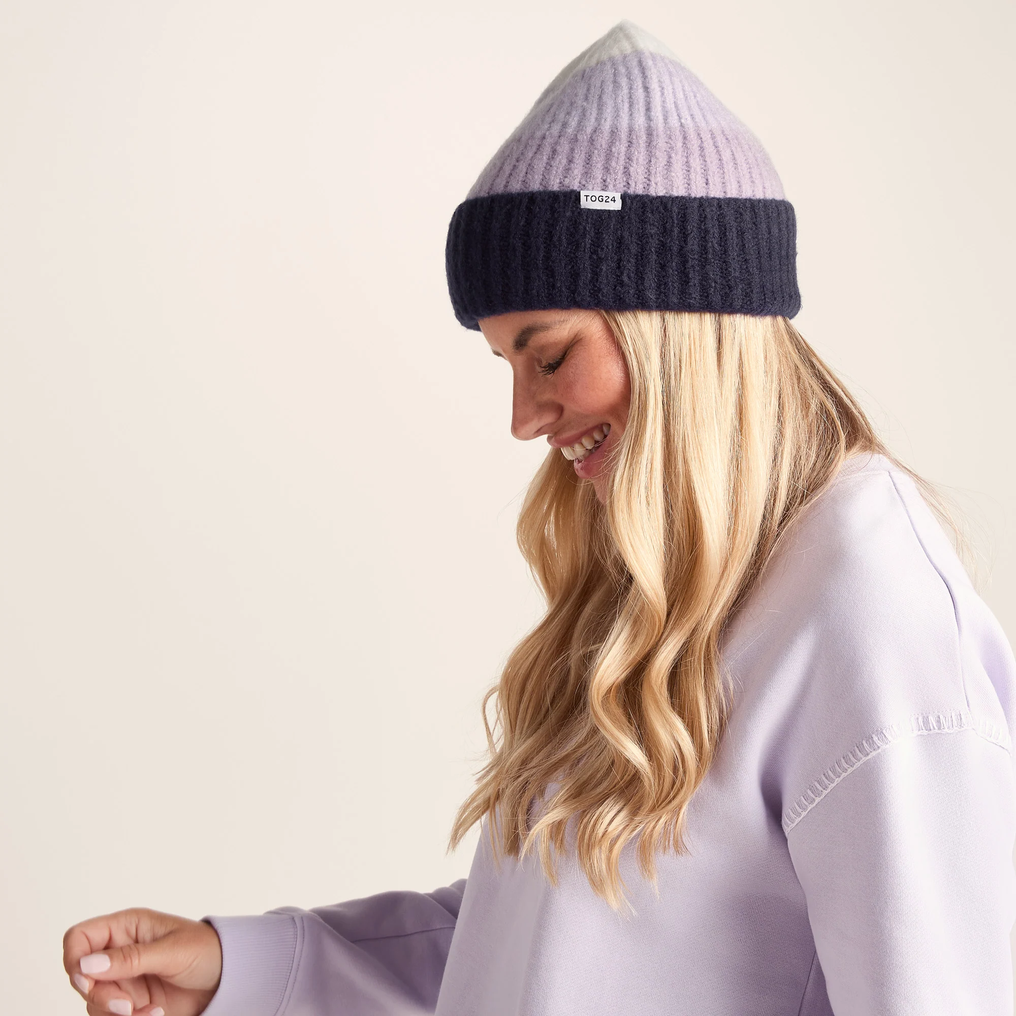 Desmon Knit Hat - Lavender Grey - Image 3