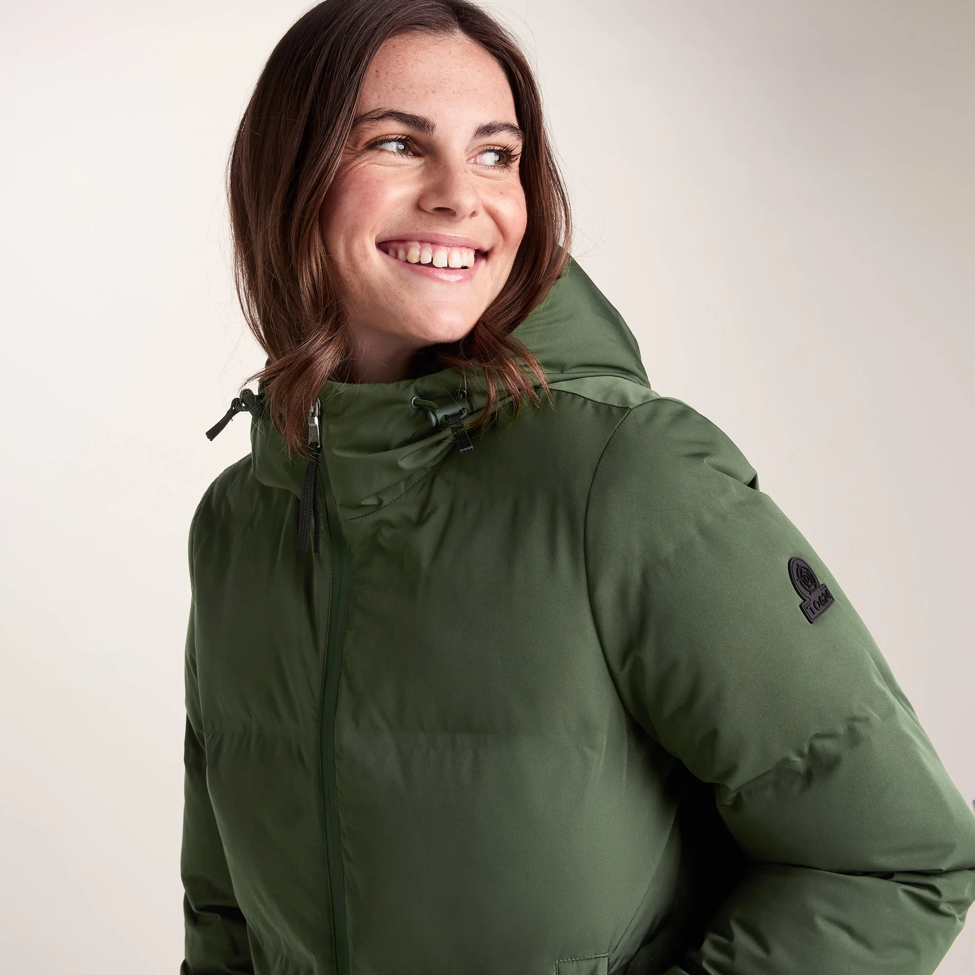 Dina Womens Shower Resistant Insulated Jacket - Dark Green - Image 3