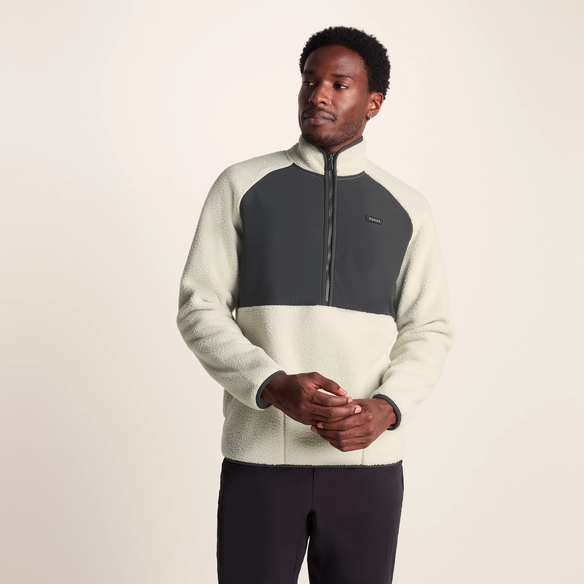 Eldon Mens Sherpa Fleece - Warm Cloud