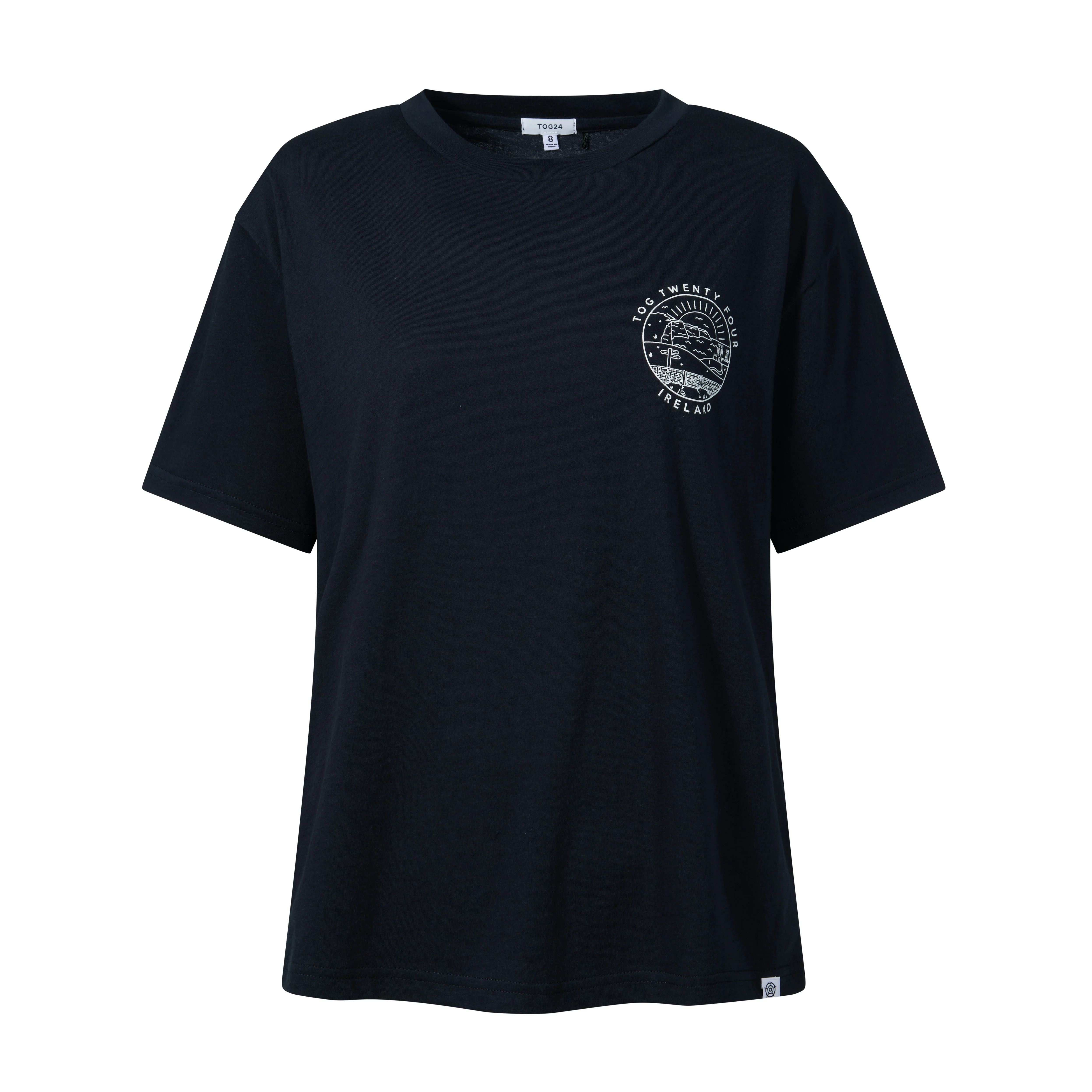 Emerald Isle Womens 100% Cotton Relaxed Fit T-Shirt - Dark Indigo - Image 8