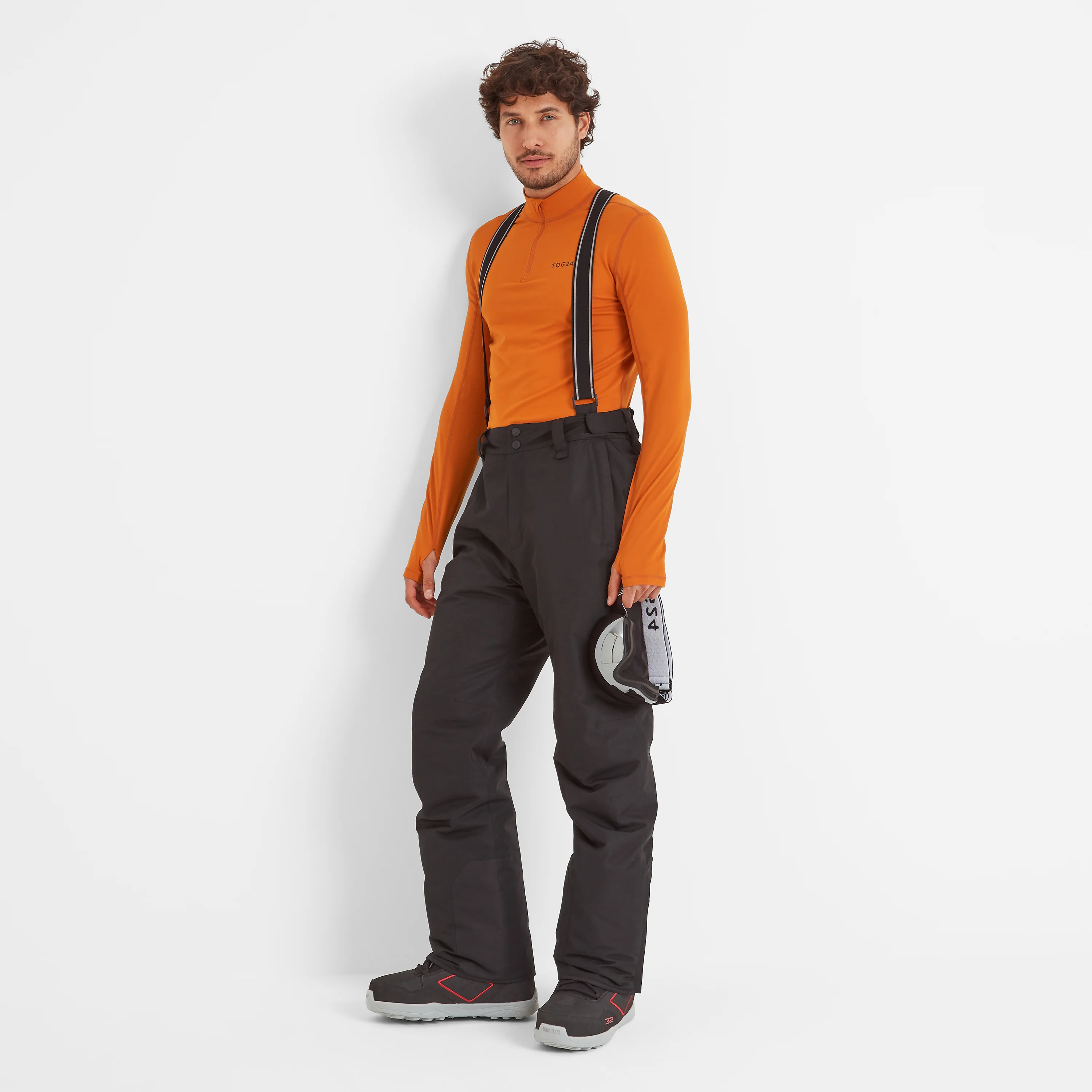 Falcon Mens Salopettes - Black - Image 2