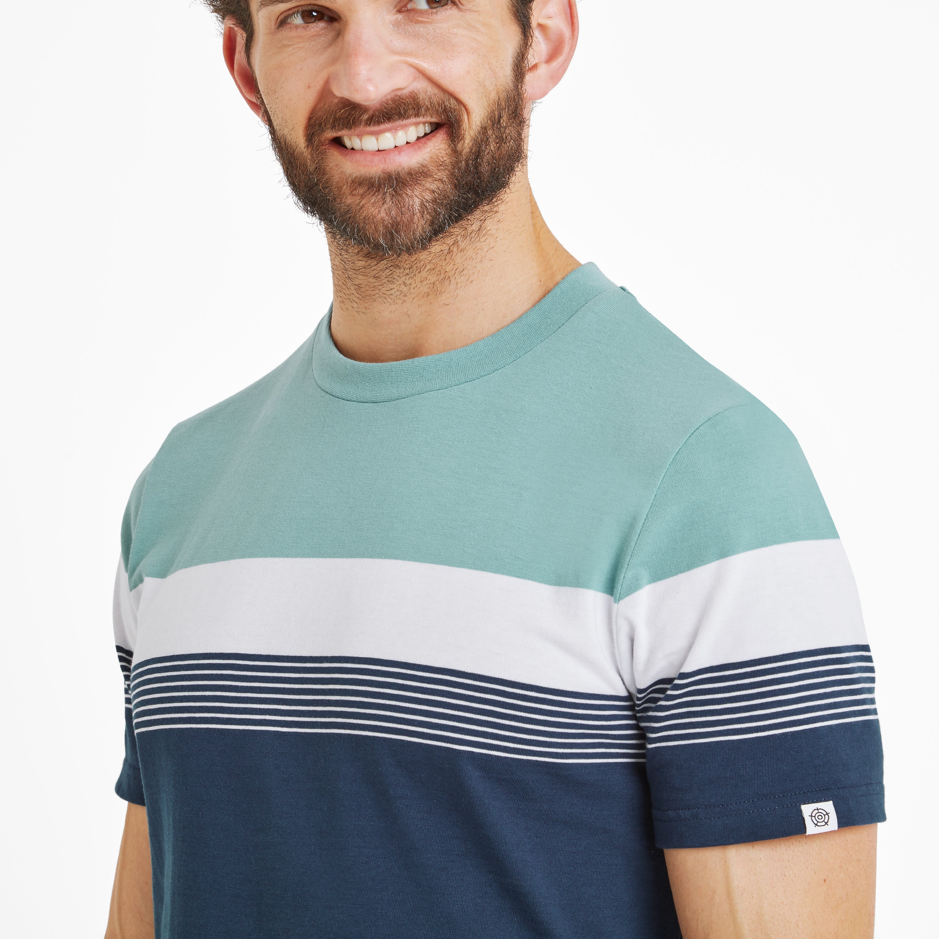 Farndon Mens T-Shirt - Light Sky/Inky Blue - Image 5
