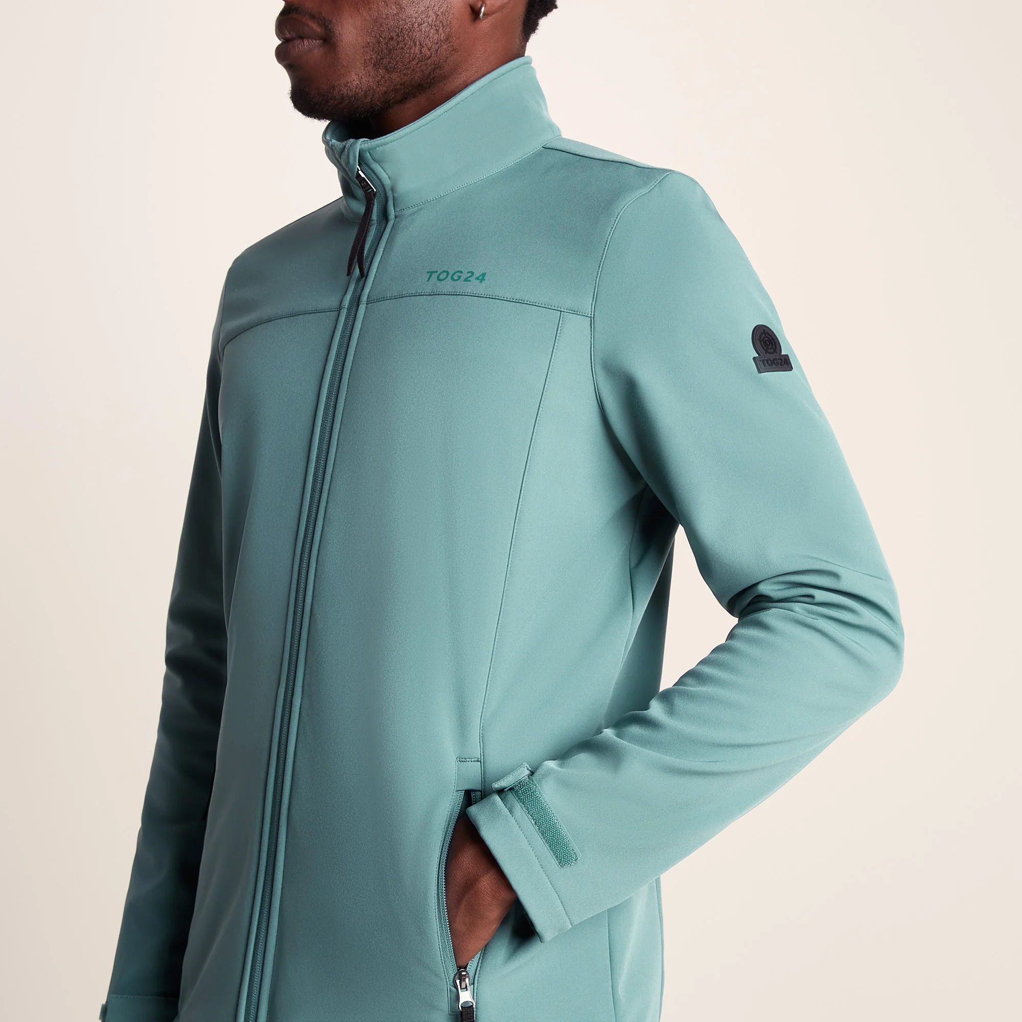Feizor Mens Shower Resistant Softshell Jacket - Hydro Blue - Image 6